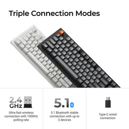 Keychron K10 Max QMK Draadloze Mechanische Toetsenbord (US ANSI Indeling)