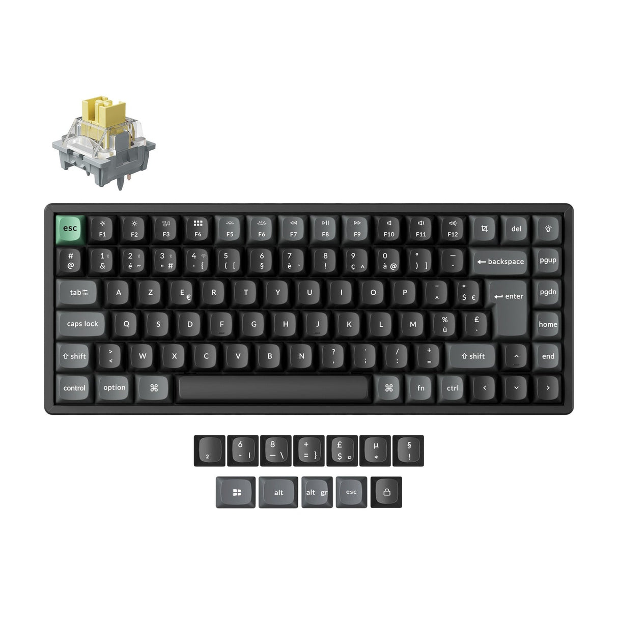 Keychron K2 Ultra 8K Wireless Custom Mechanical Keyboard ISO Layout Collection