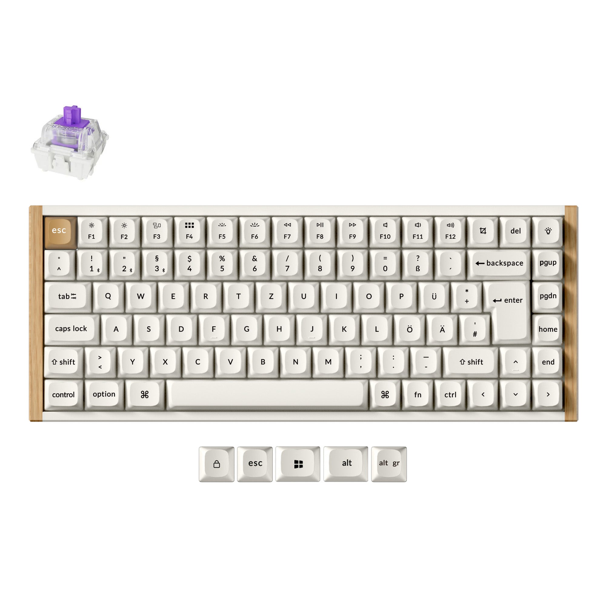 Keychron K2 HE Draadloos Magnetisch Schakelaar Aangepast Toetsenbord ISO Indeling Collectie