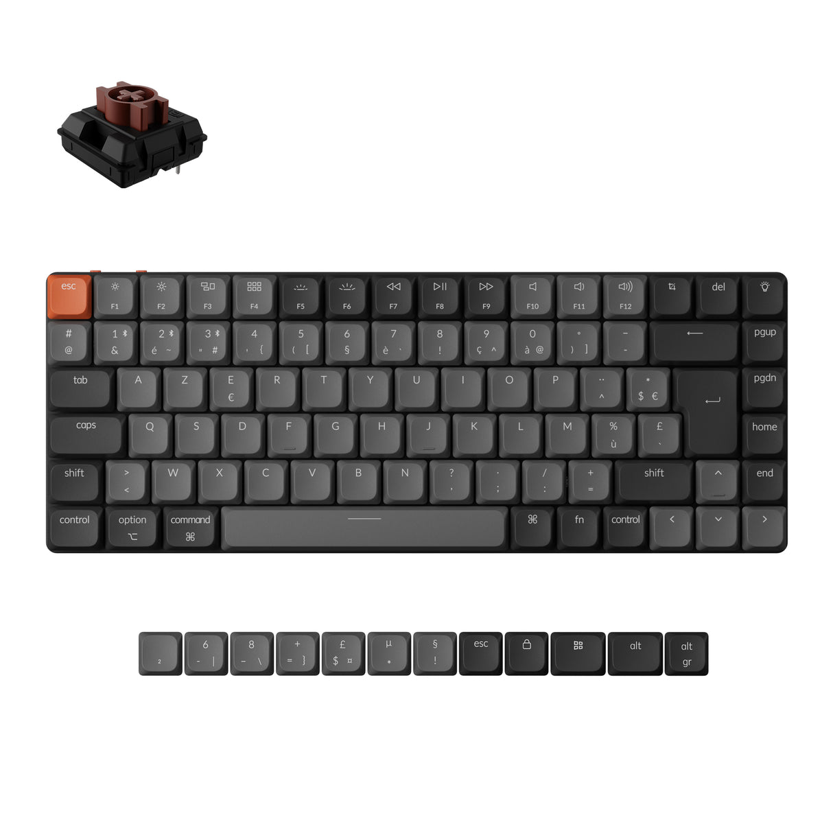 Keychron K3 Max QMK/VIA Draadloos aangepast mechanisch toetsenbord ISO-indelingscollectie