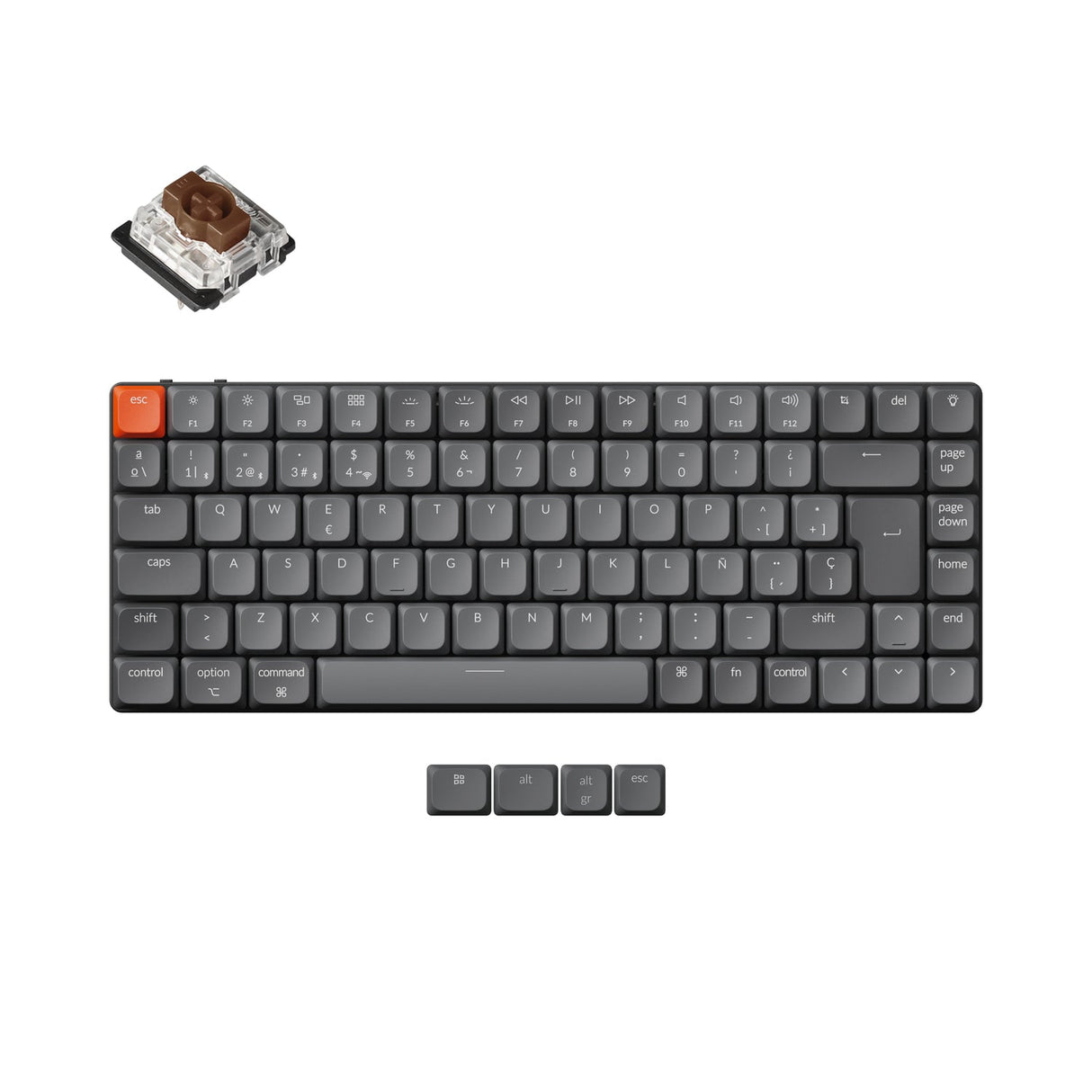 Keychron K3 Max QMK/VIA Draadloos aangepast mechanisch toetsenbord ISO-indelingscollectie