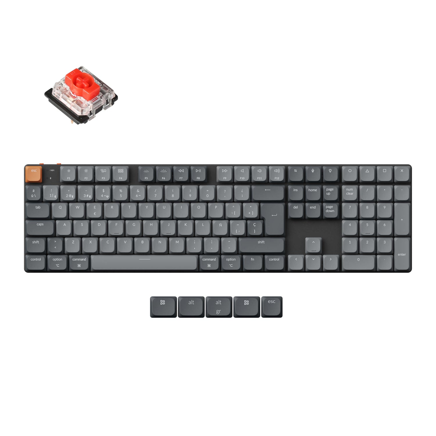 Keychron K5 Max QMK Draadloze Aangepaste Mechanische Toetsenbord ISO Indeling Collectie