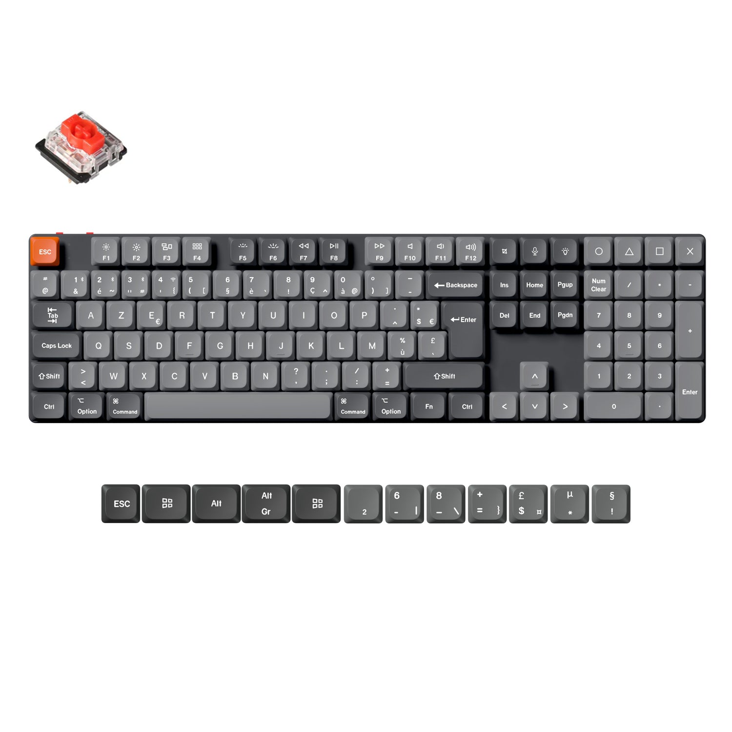 Keychron K5 Max QMK Draadloze Aangepaste Mechanische Toetsenbord ISO Indeling Collectie