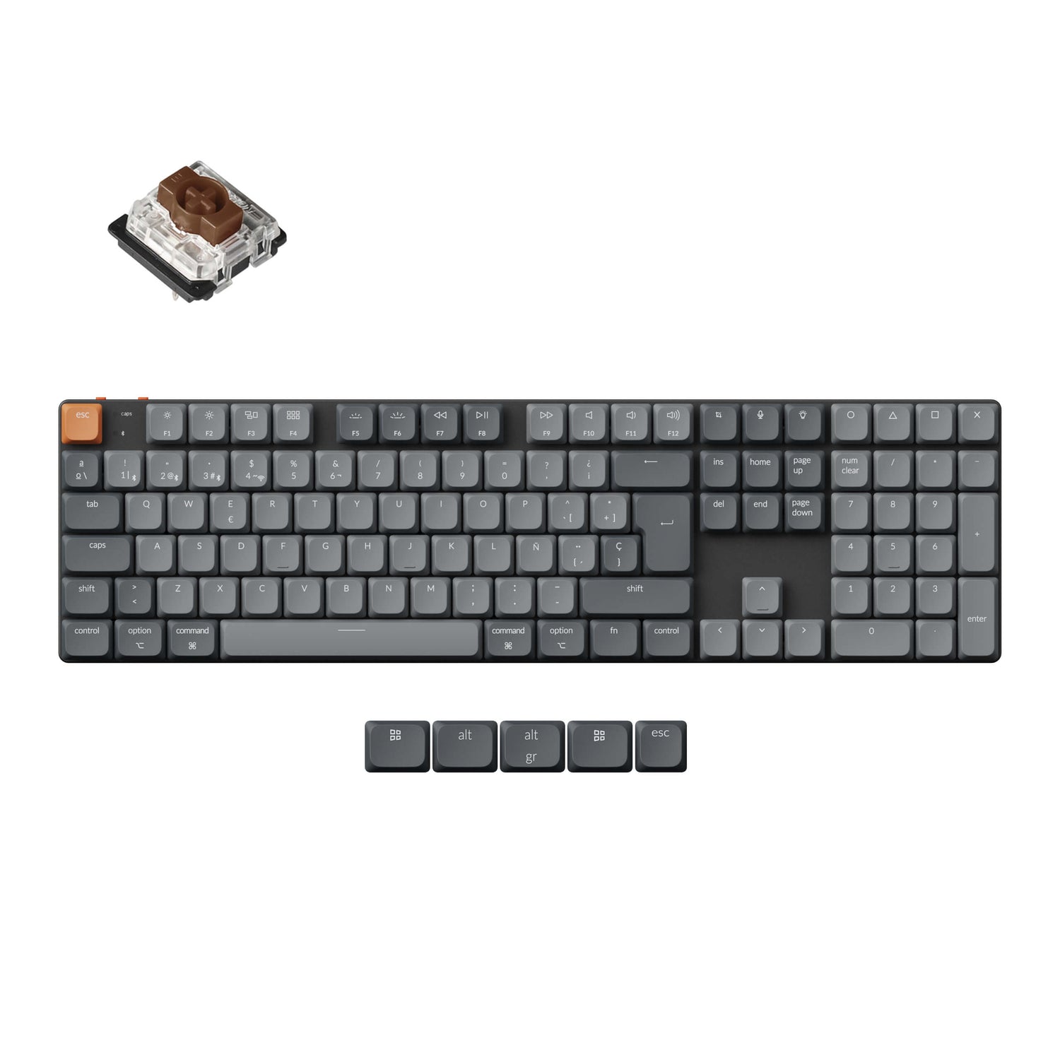 Keychron K5 Max QMK Draadloze Aangepaste Mechanische Toetsenbord ISO Indeling Collectie