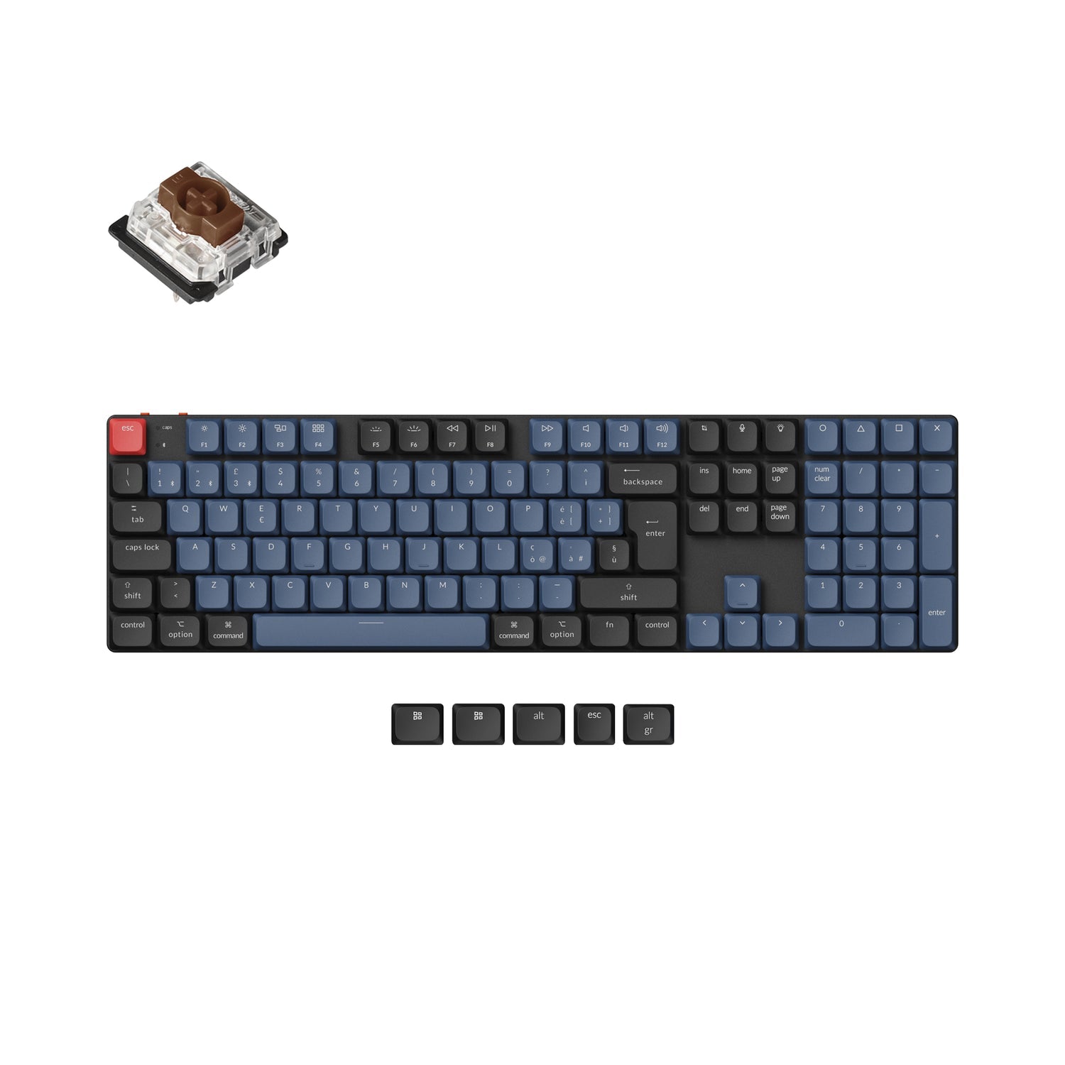 Keychron K5 Pro QMK/VIA Draadloos aangepast mechanisch toetsenbord ISO-indelingscollectie