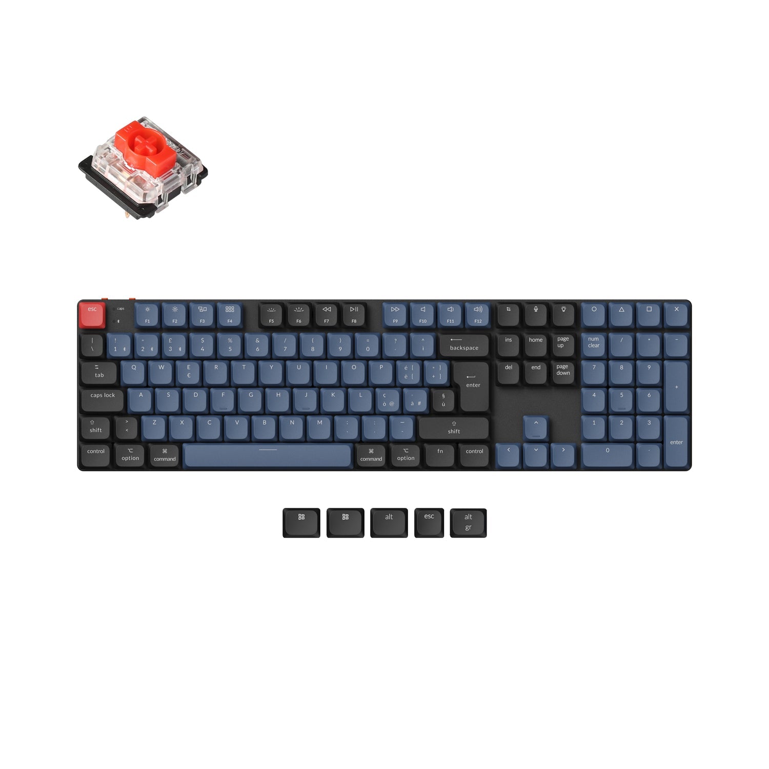 Keychron K5 Pro QMK/VIA Draadloos aangepast mechanisch toetsenbord ISO-indelingscollectie