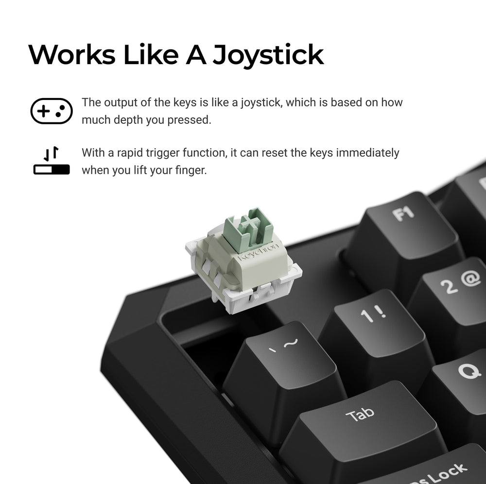 Keychron Q0 HE QMK Draadloos Aangepast Cijfertoetsenbord