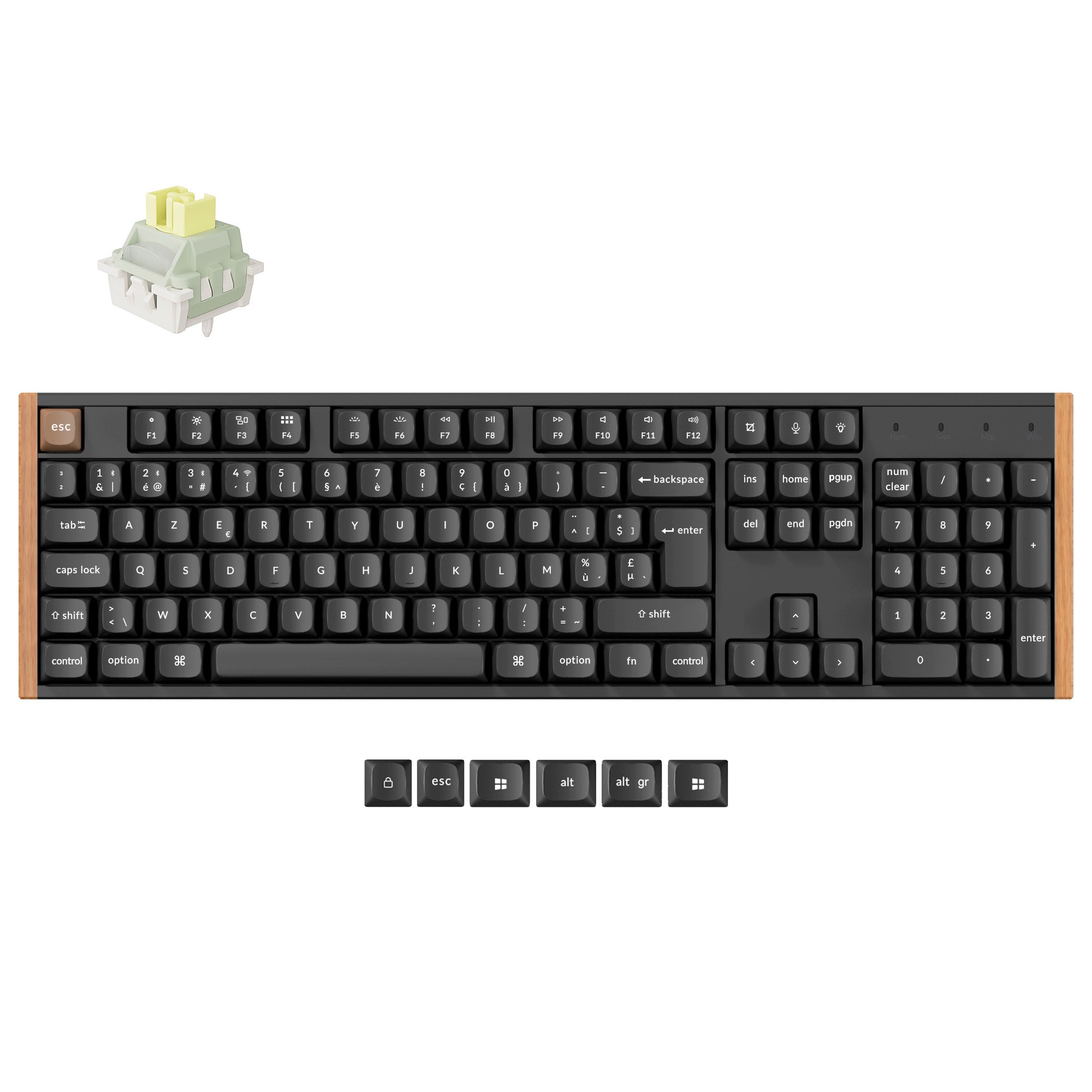 Keychron K10 HE Draadloze Magnetische Schakelaar Aangepast Toetsenbord ISO Indeling Collectie