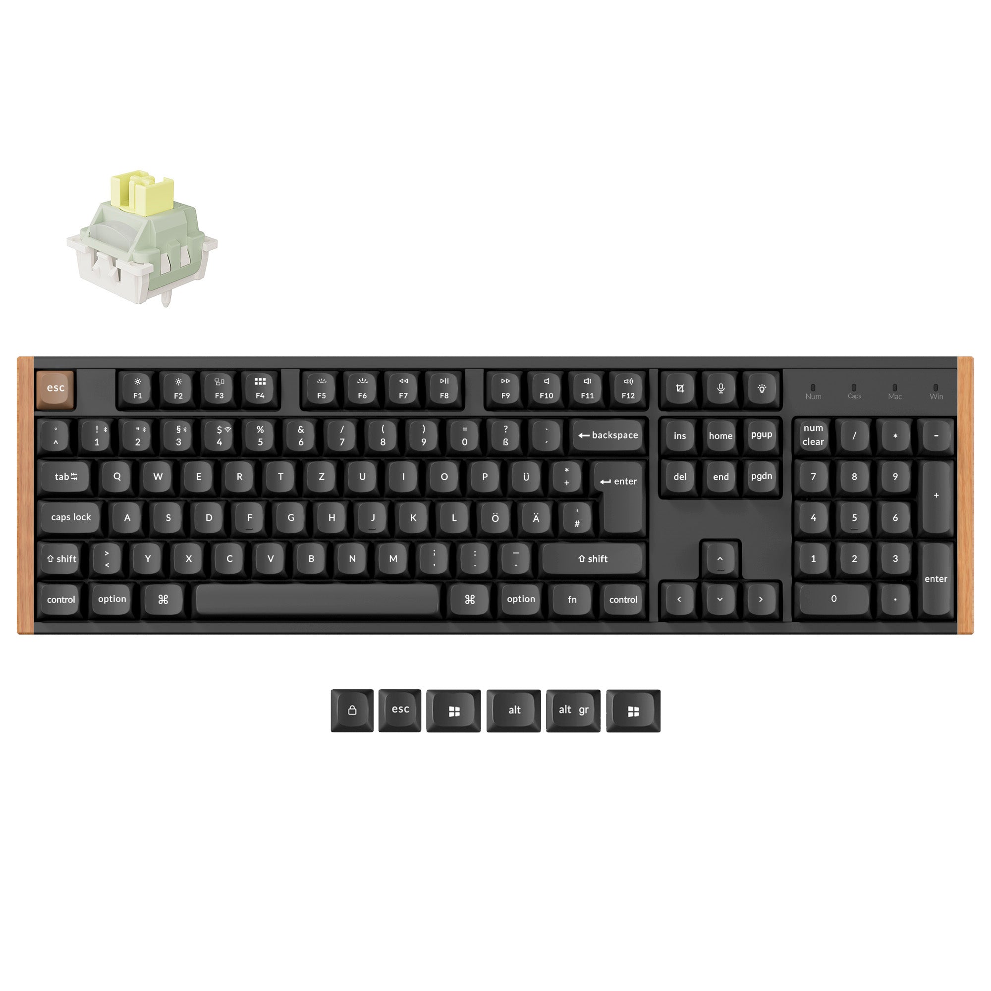 Keychron K10 HE Draadloze Magnetische Schakelaar Aangepast Toetsenbord ISO Indeling Collectie