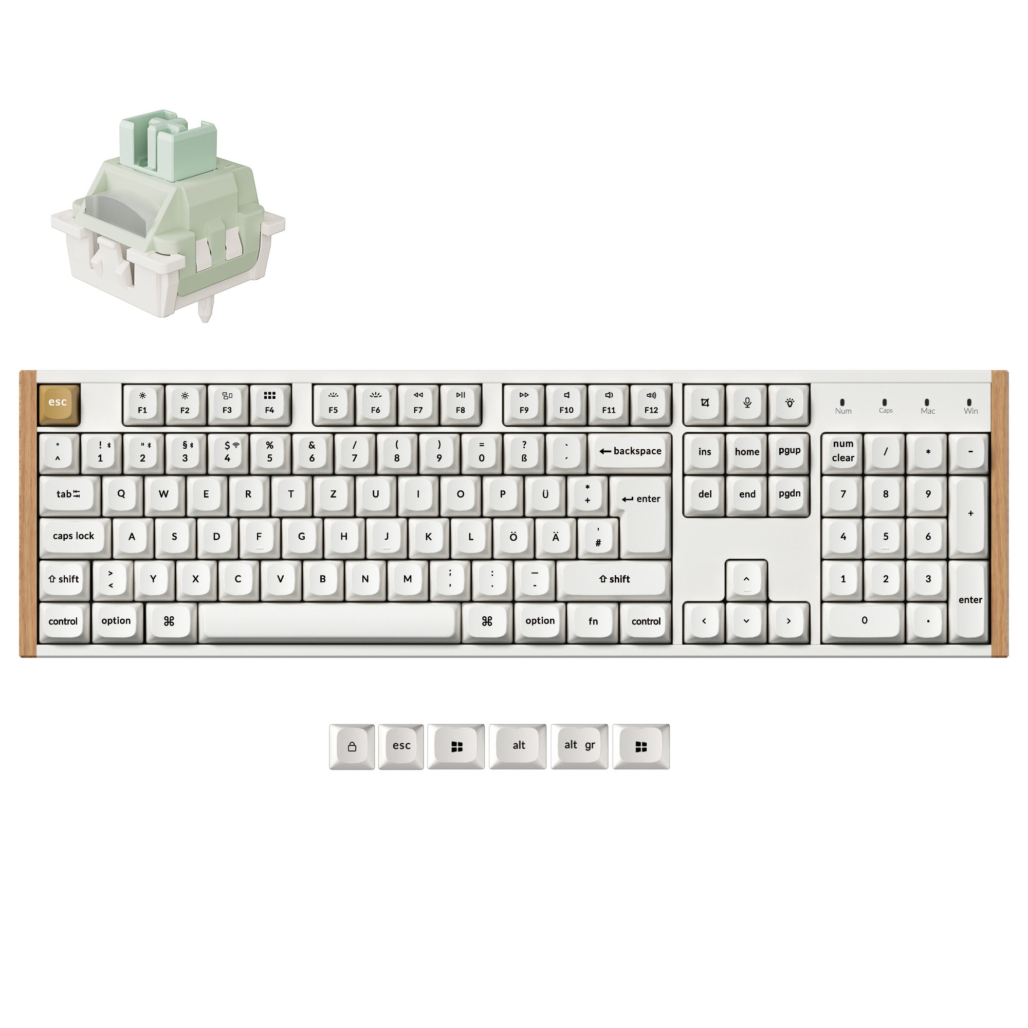 Keychron K10 HE Draadloze Magnetische Schakelaar Aangepast Toetsenbord ISO Indeling Collectie
