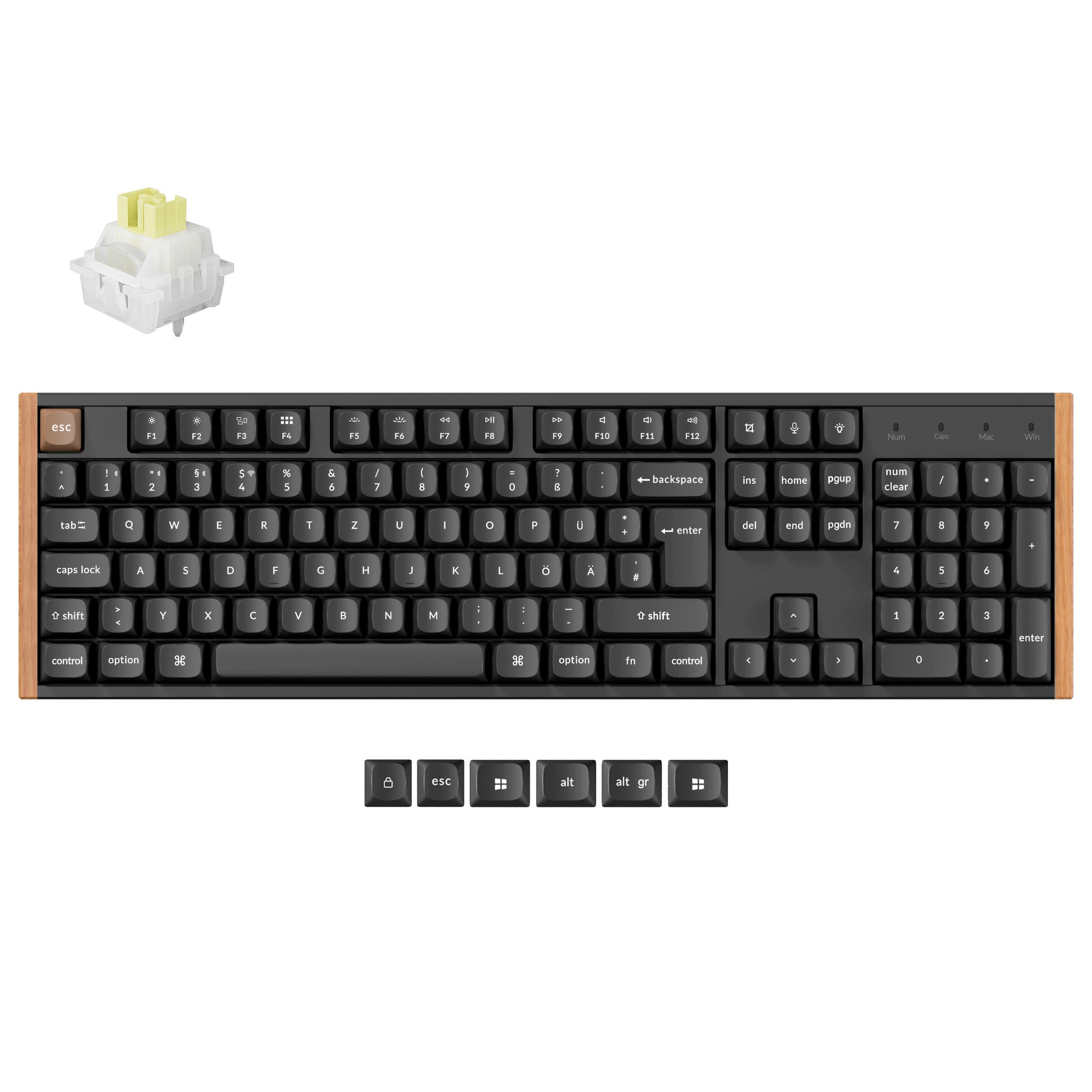 Keychron K10 HE Draadloze Magnetische Schakelaar Aangepast Toetsenbord ISO Indeling Collectie