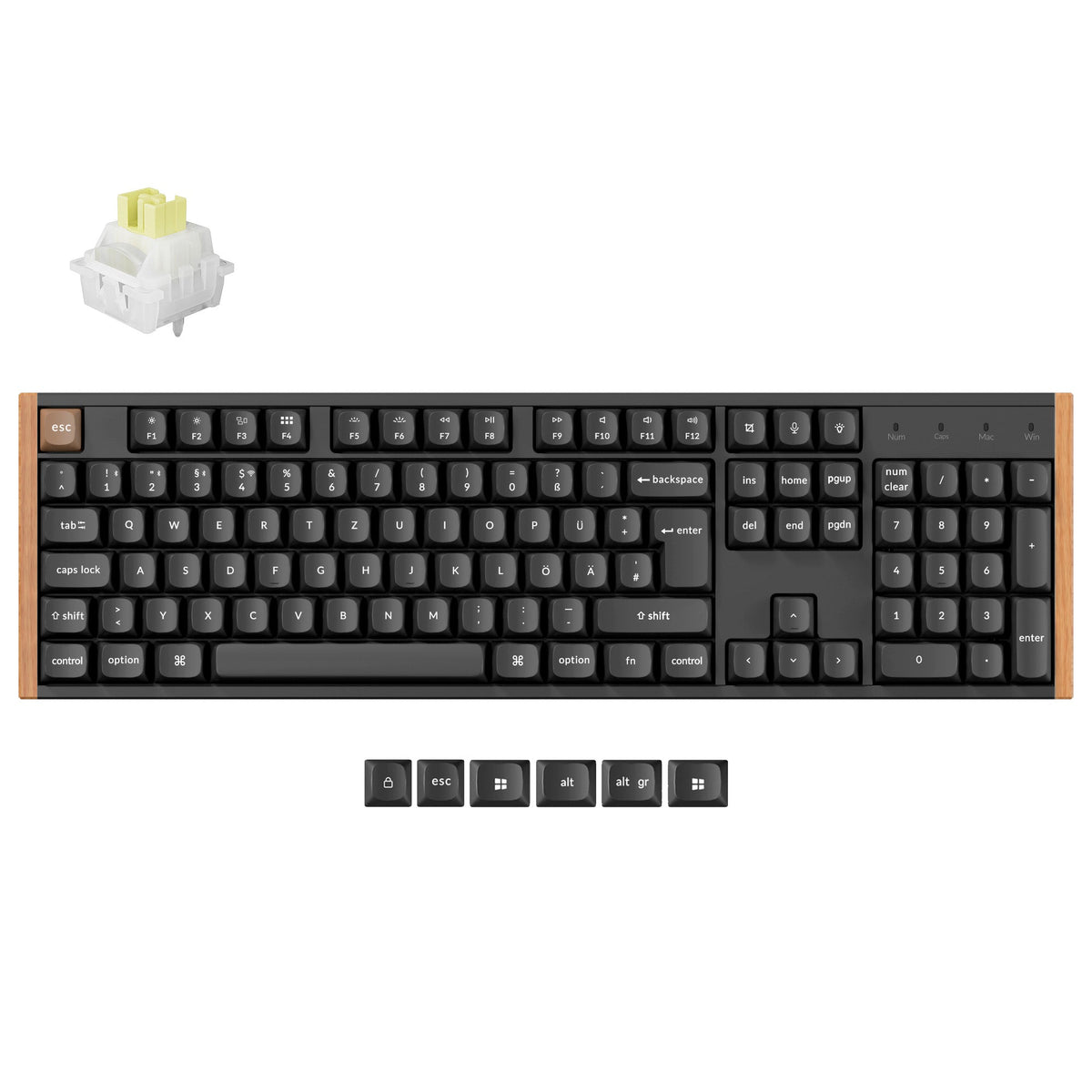 Keychron K10 HE Draadloze Magnetische Schakelaar Aangepast Toetsenbord ISO Indeling Collectie