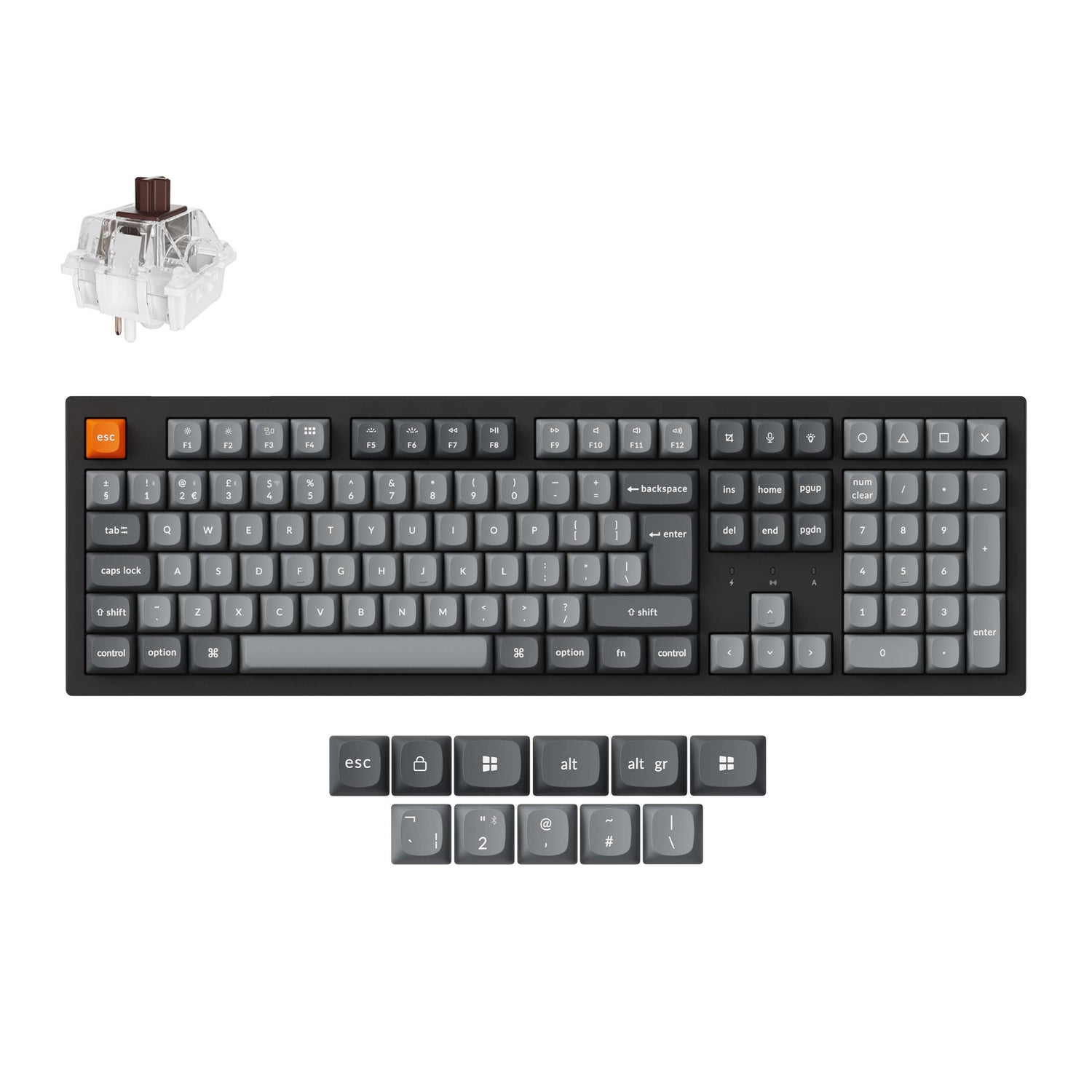 Keychron K10 Max QMK Wireless Custom Mechanical Keyboard ISO Layout Collection