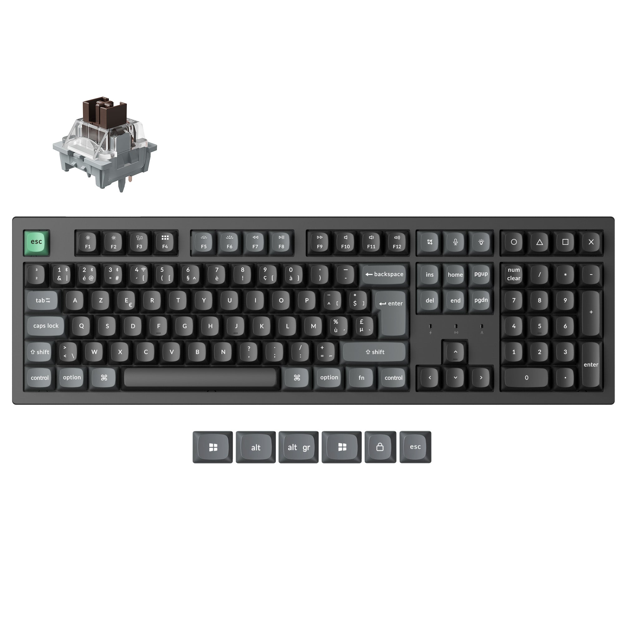 Keychron K10 Ultra 8K Wireless Custom Mechanical Keyboard ISO Layout Collection