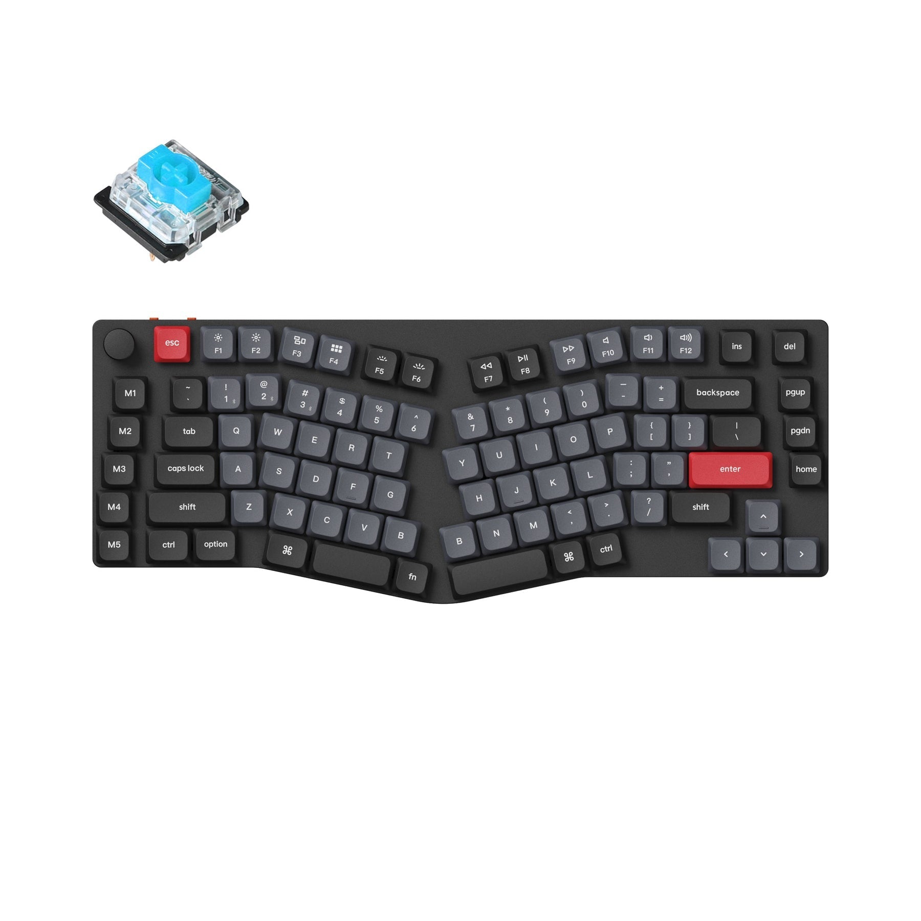 Keychron K15 Pro (Alice Layout) QMK/VIA draadloos aangepast mechanisch toetsenbord (US ANSI-toetsenbord)