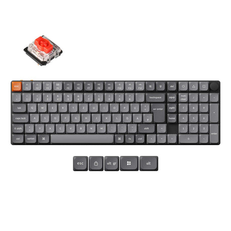 Keychron K17 Max QMK Wireless Custom Mechanical Keyboard ISO Layout Collection