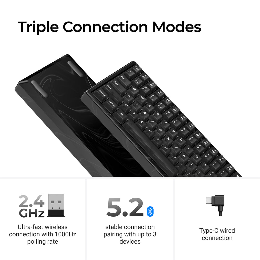 Keychron K2 HE Draadloze Magnetische Schakelaar Aangepast Toetsenbord - Volledig Houten Speciale Editie (US ANSI Indeling)