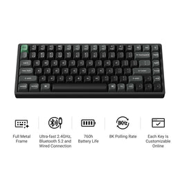 Keychron K2 Ultra 8K Wireless Custom Mechanical Keyboard (US ANSI Layout)