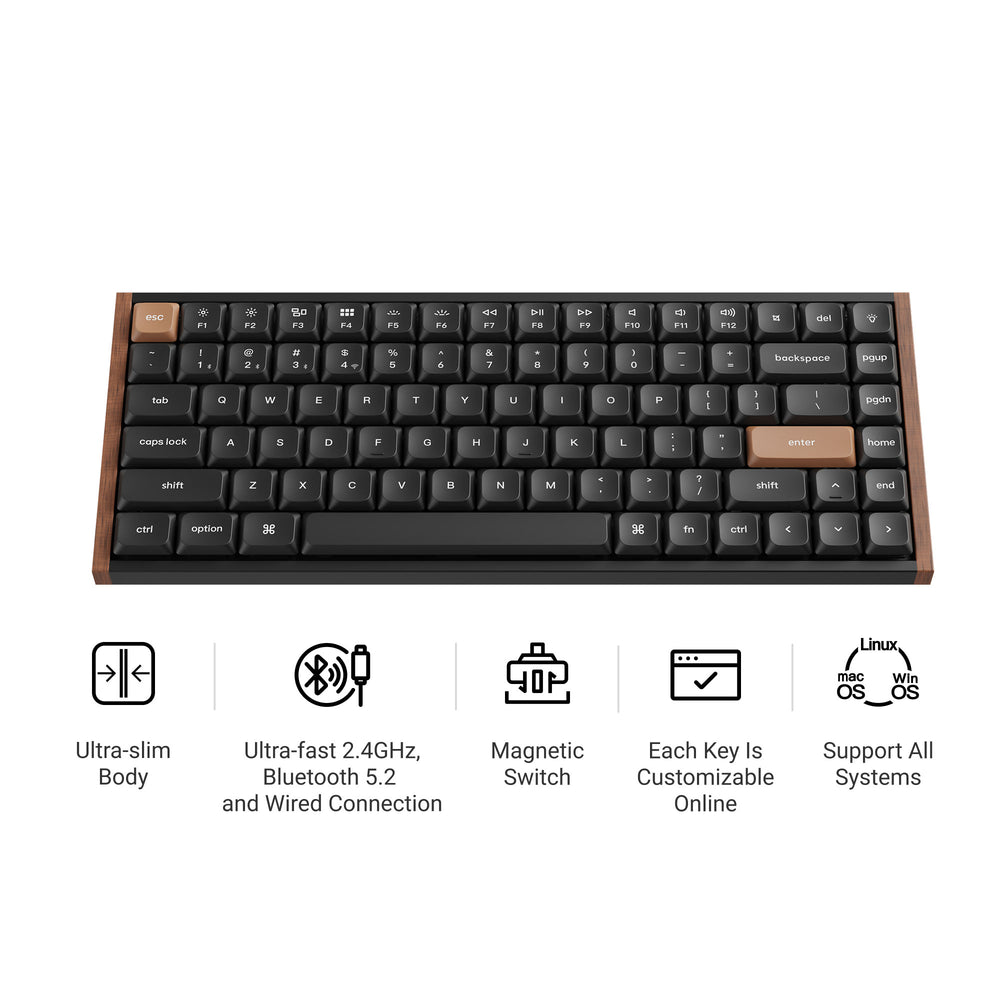 Keychron K3 HE Draadloos Magnetisch Schakelaar Aangepast Toetsenbord (US ANSI Indeling)
