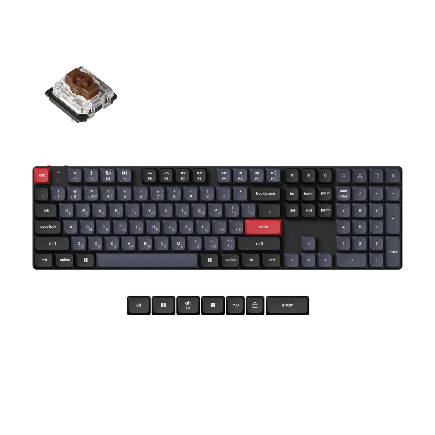 Keychron K5 Pro QMK/VIA Draadloos aangepast mechanisch toetsenbord ISO-indelingscollectie