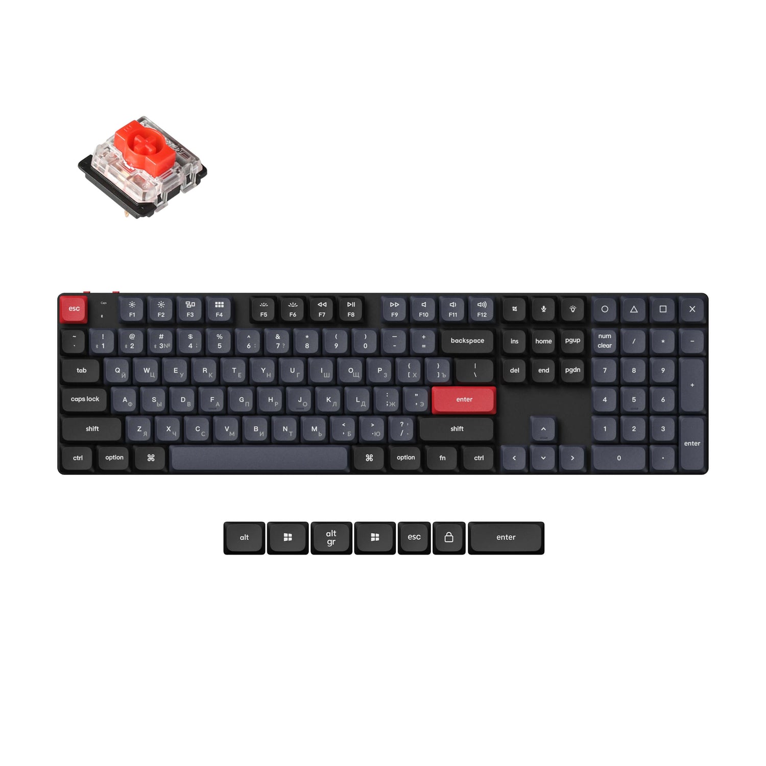 Keychron K5 Pro QMK/VIA Draadloos aangepast mechanisch toetsenbord ISO-indelingscollectie