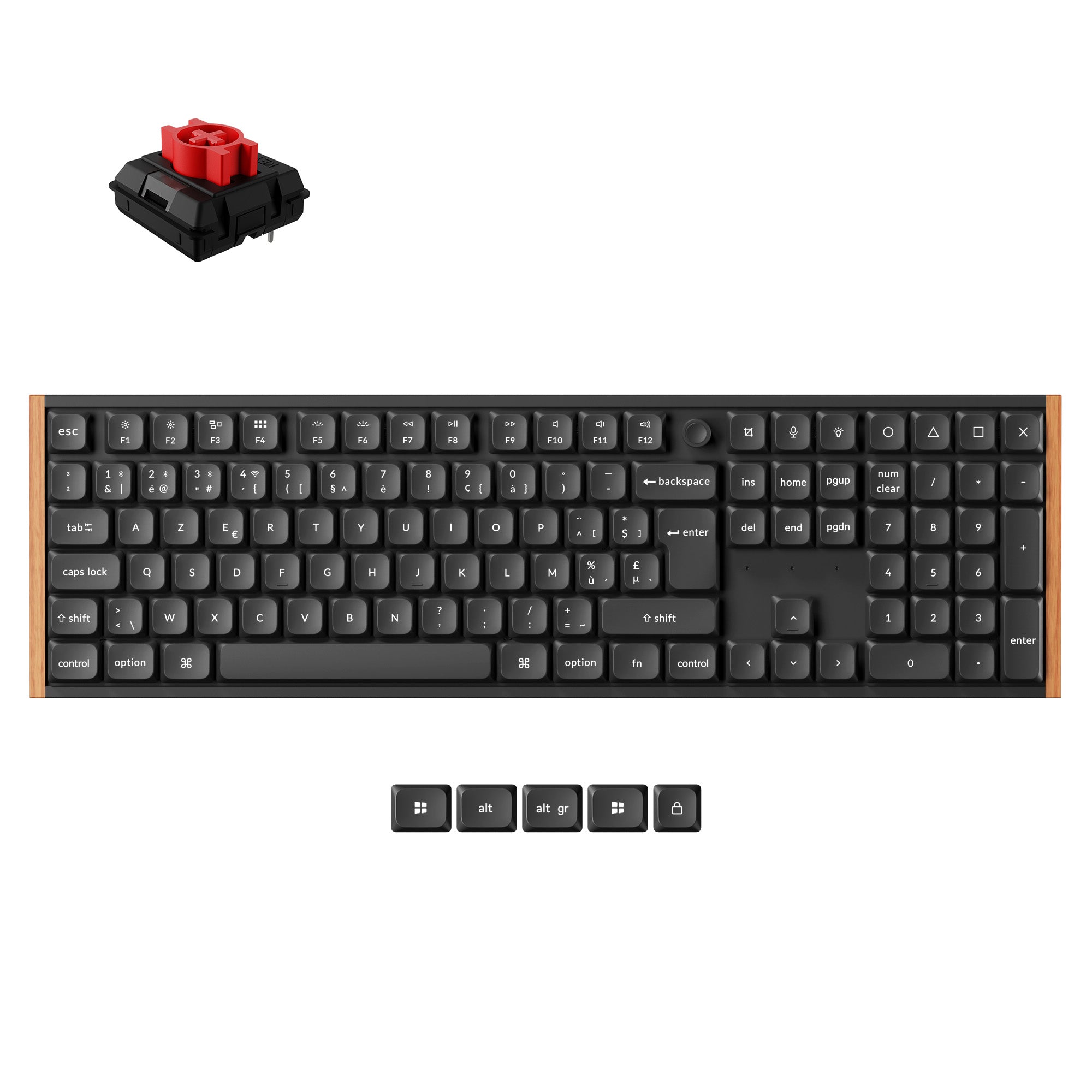 Keychron K5 Ultra 8K Wireless Custom Mechanical Keyboard ISO Layout Collection