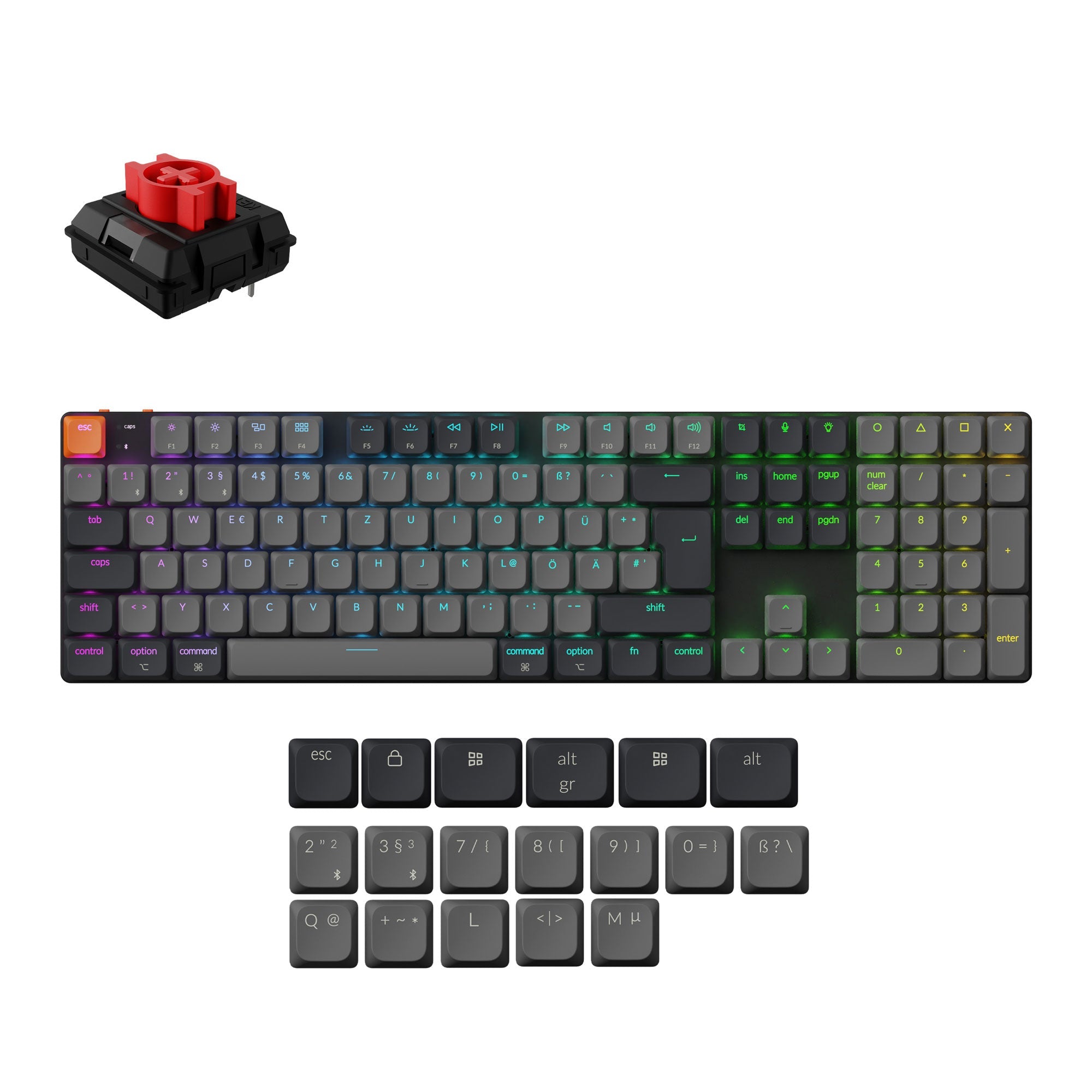 Keychron K5 QMK Draadloos Mechanisch Toetsenbord (ISO Indeling) - Versie 2
