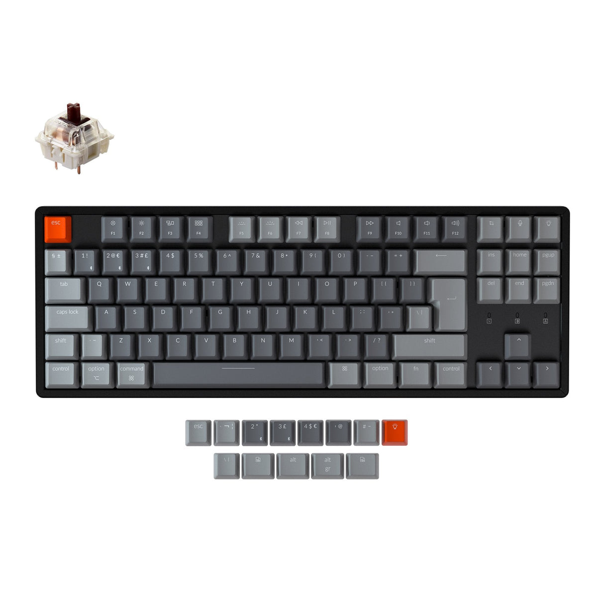 Keychron K8 draadloos mechanisch toetsenbord (UK ISO-indeling)