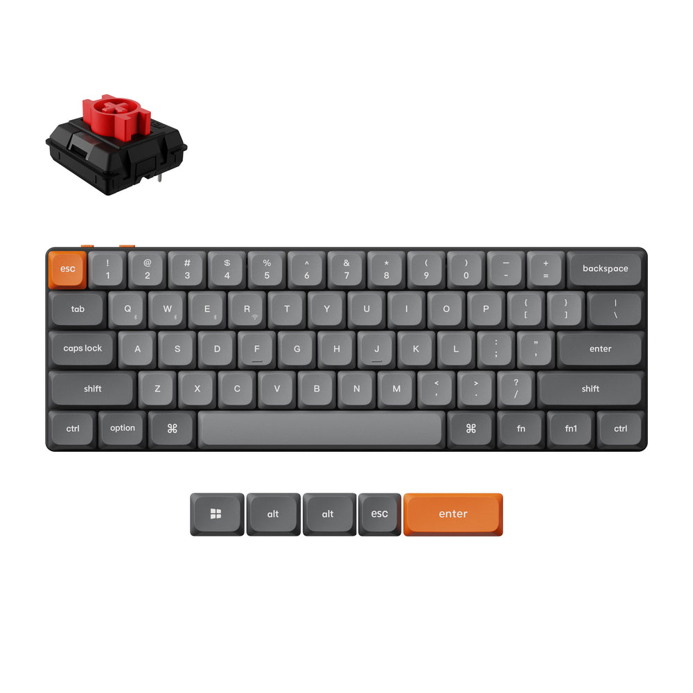 Keychron K9 Max QMK Wireless Custom Mechanical Keyboard (US ANSI Layout)