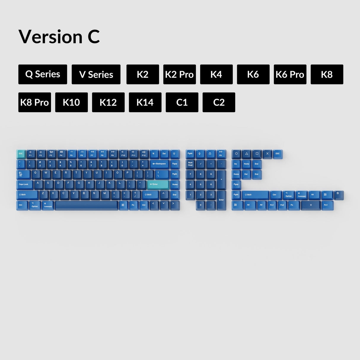 OEM Dye-Sub PBT-sleutelkapset - Oceaan