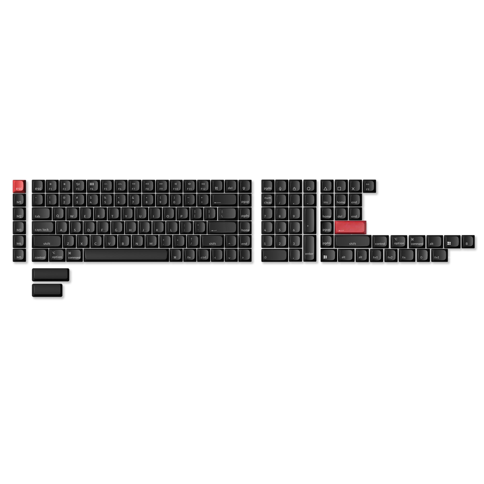 ANSI Doorlatende ABS OSA Complete Set Toetsenborden