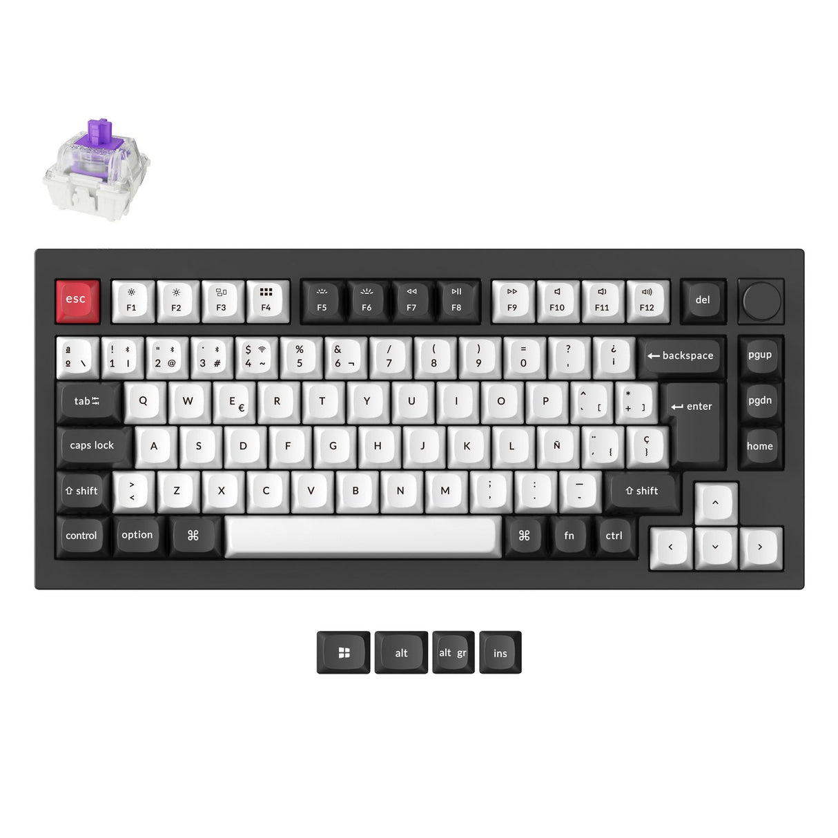 Keychron Q1 HE QMK Wireless Custom Keyboard ISO Layout Collection