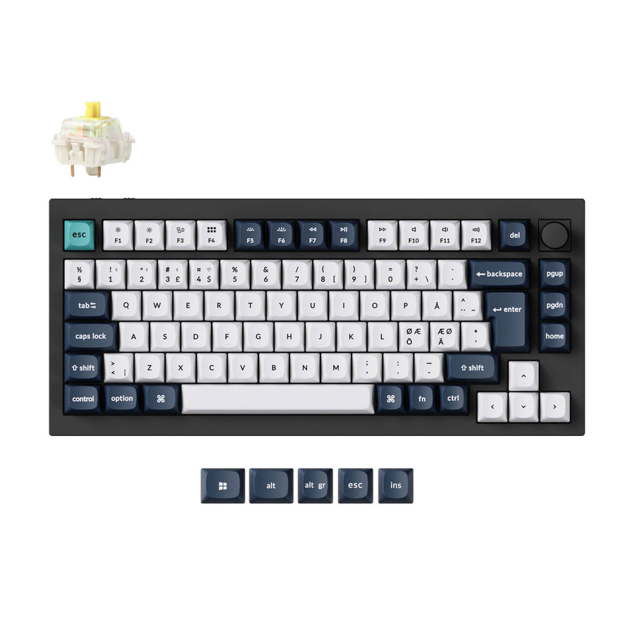 Keychron Q1 Max QMK/VIA Wireless Custom Mechanical Keyboard ISO Layout Collection