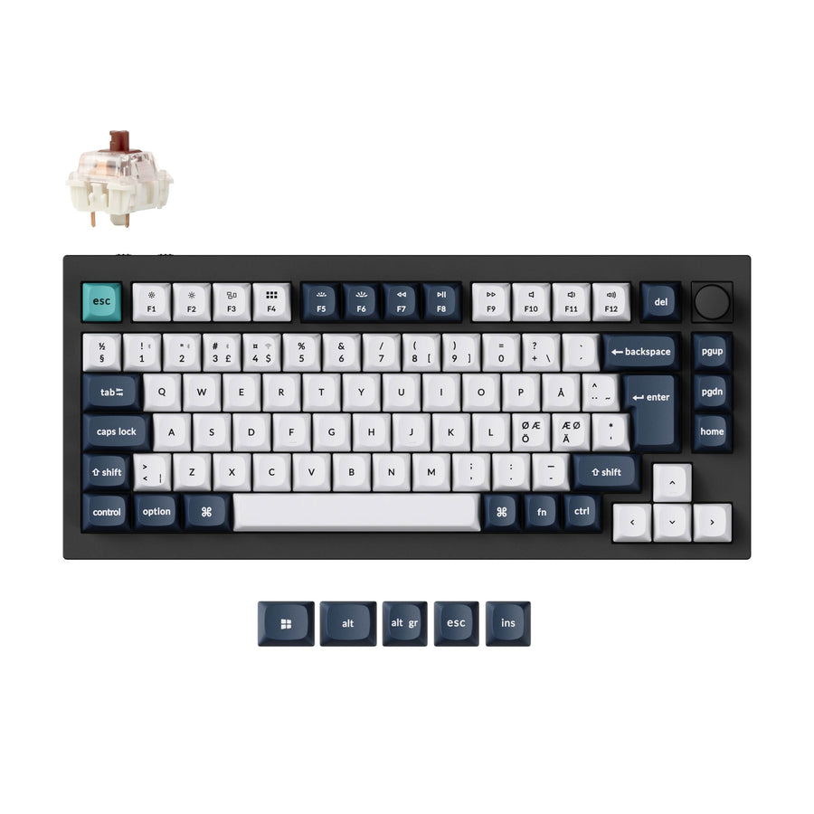 Keychron Q1 Max QMK/VIA Wireless Custom Mechanical Keyboard ISO Layout Collection