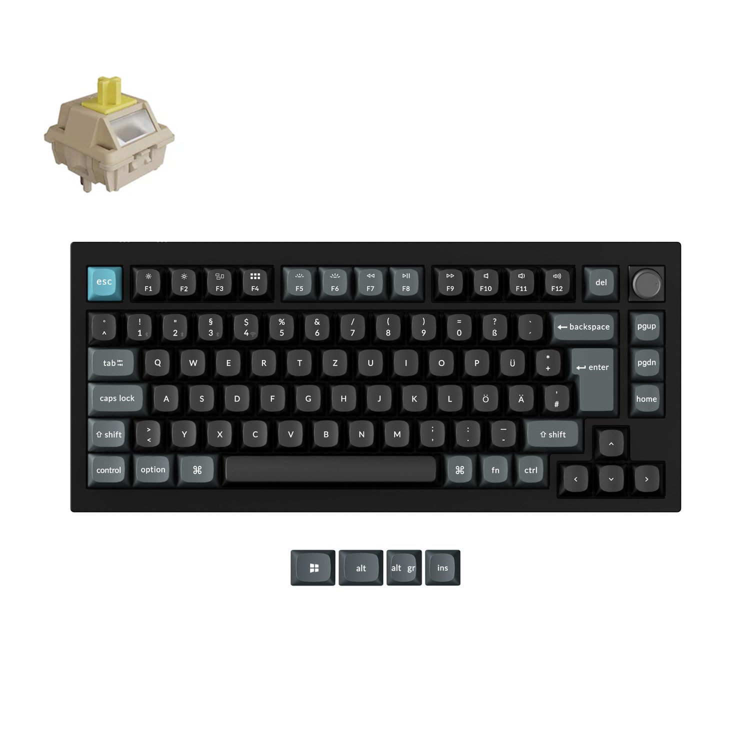Keychron Q1 Ultra 8K Draadloze Aangepaste Mechanische Toetsenbord ISO Indeling Collectie