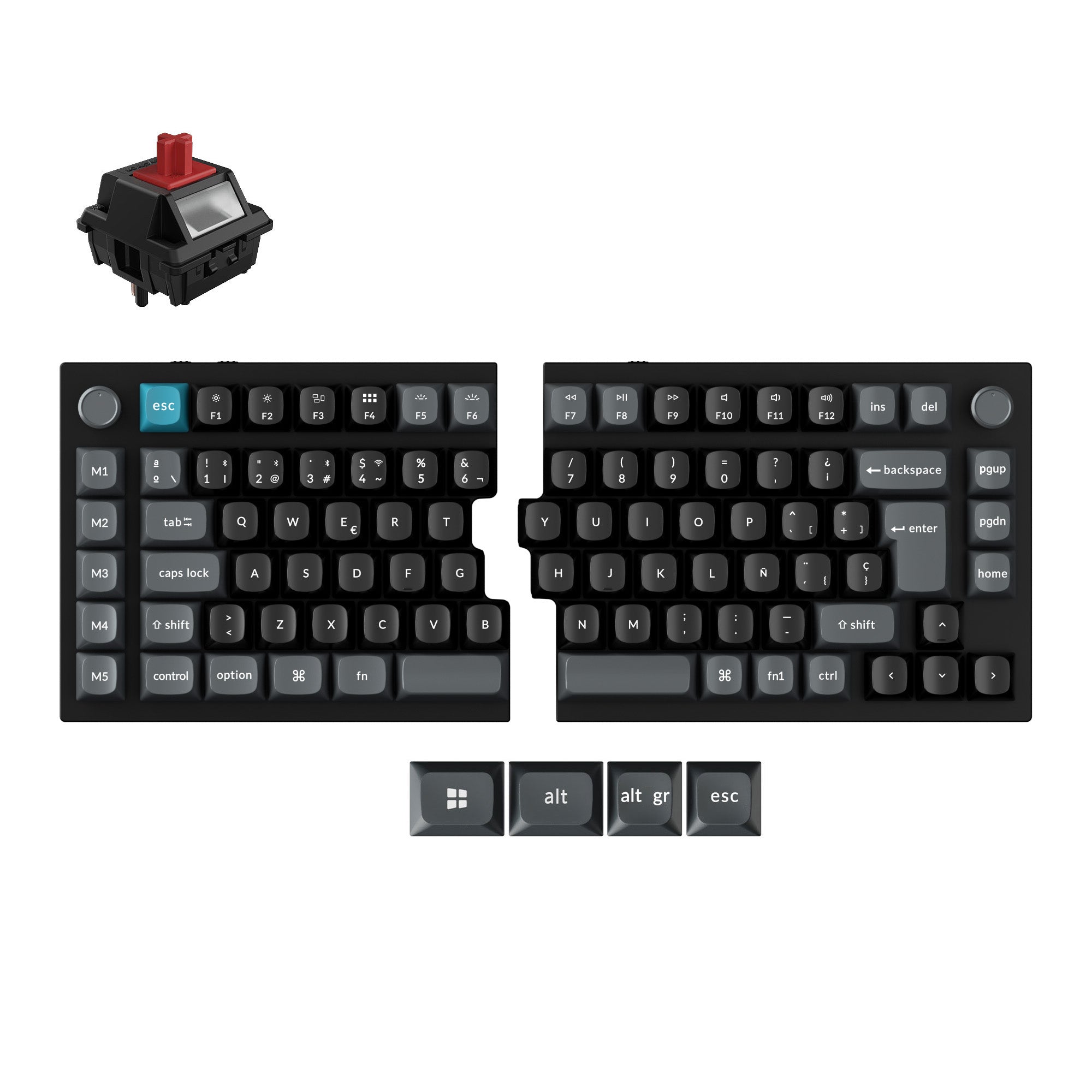 Keychron Q1 Ultra 8K Draadloos Aangepast Mechanisch Toetsenbord (US ANSI-indeling)