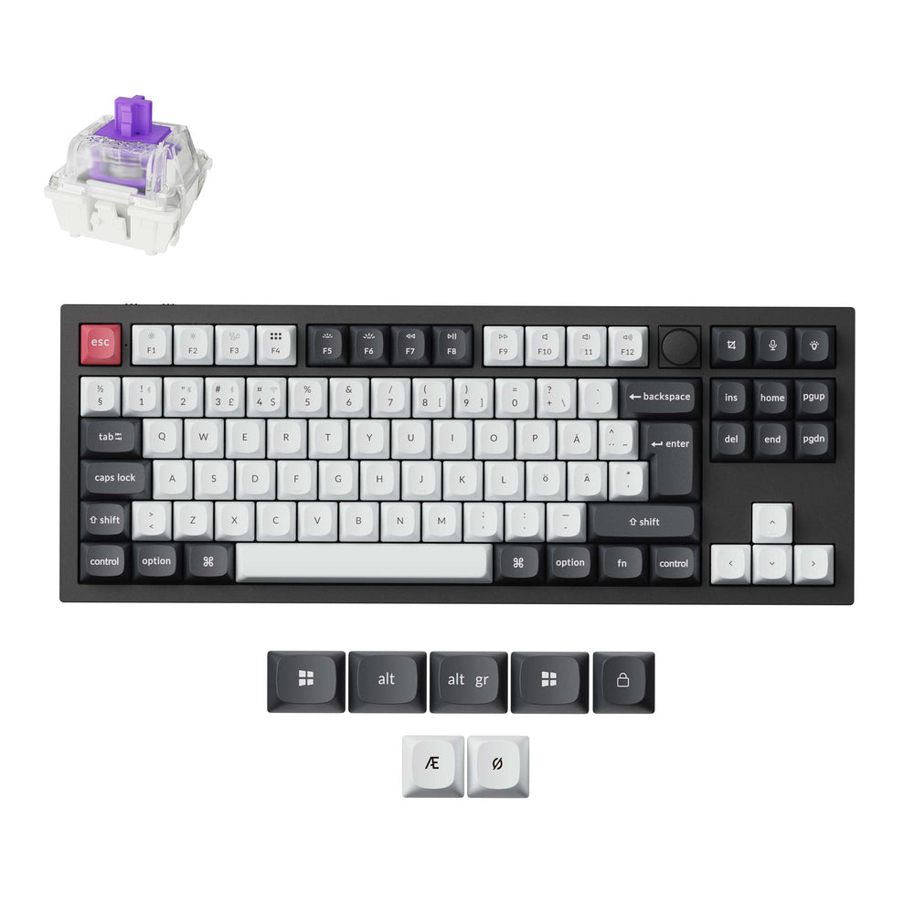 Keychron Q3 HE QMK Wireless Custom Keyboard ISO Layout Collection