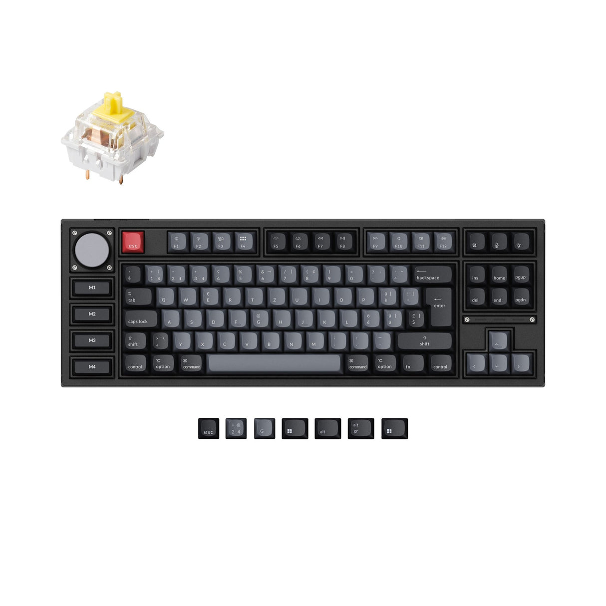 Keychron Q3 Pro QMK/VIA Wireless Custom Mechanical Keyboard ISO Layout Collection