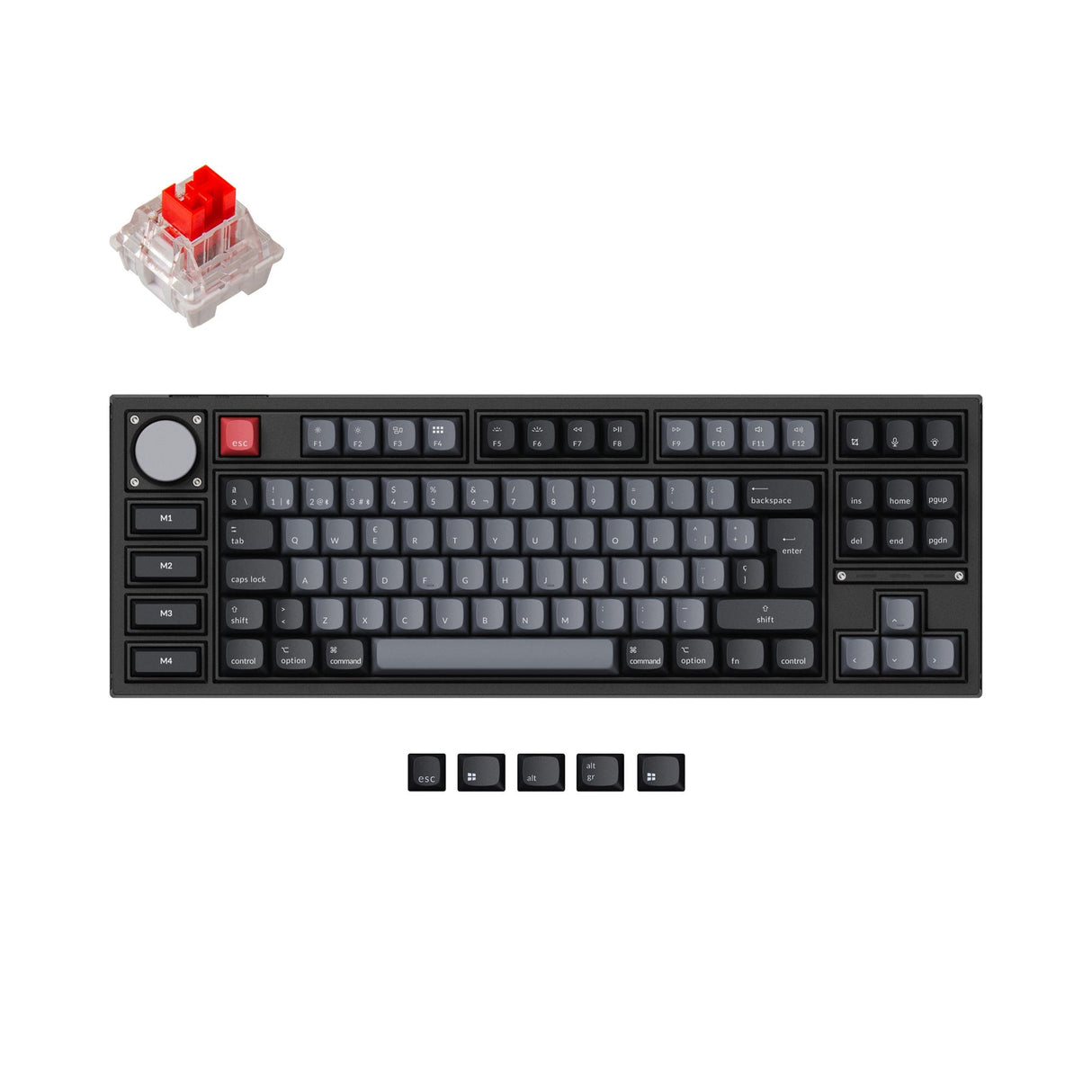 Keychron Q3 Pro QMK/VIA Draadloos aangepast mechanisch toetsenbord ISO-indelingscollectie