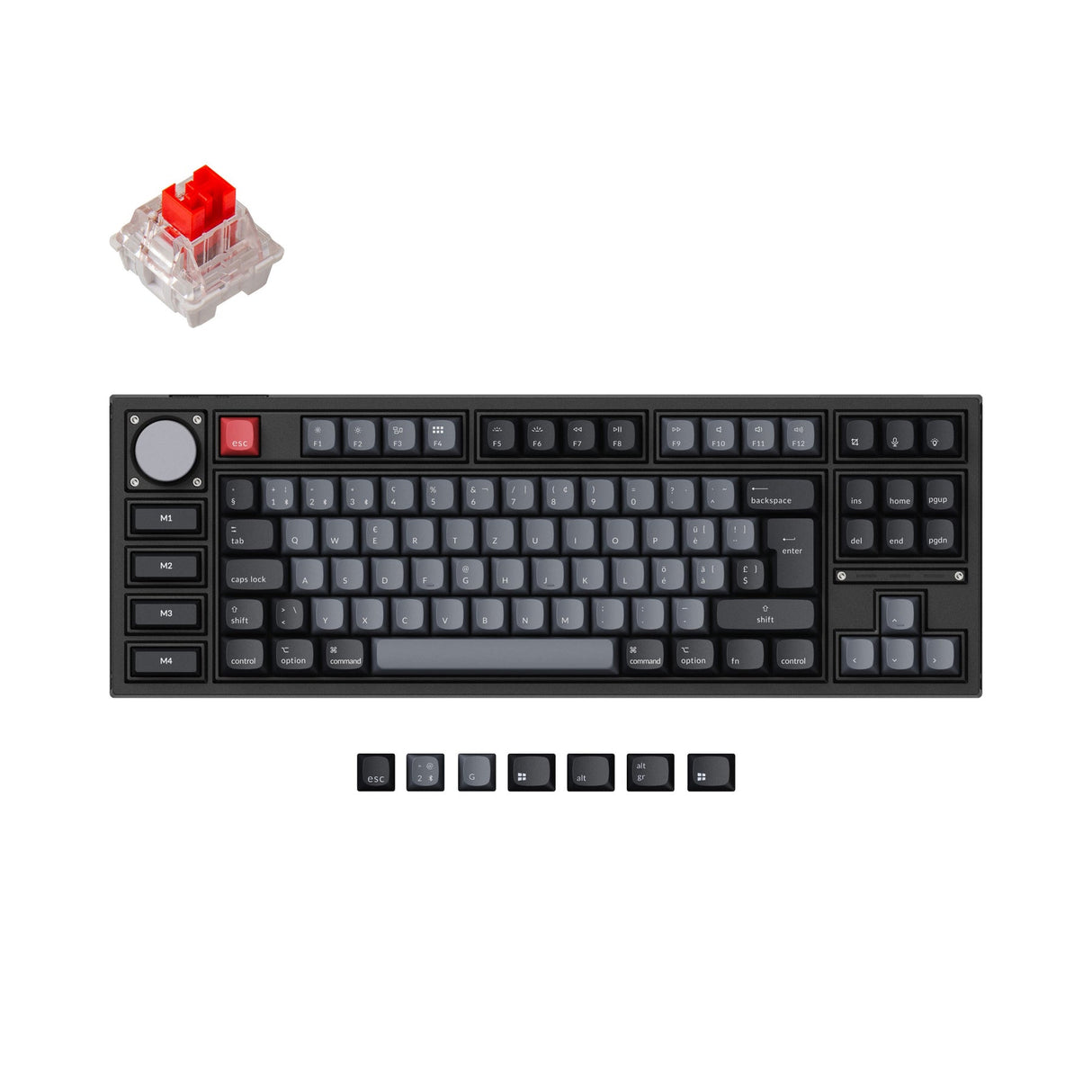 Keychron Q3 Pro QMK/VIA Draadloos aangepast mechanisch toetsenbord ISO-indelingscollectie