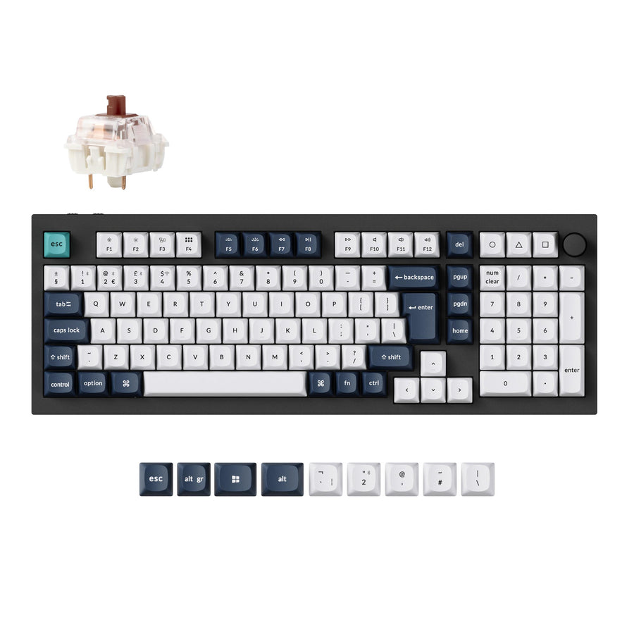Keychron Q5 Max QMK/VIA Wireless Custom Mechanical Keyboard ISO Layout Collection