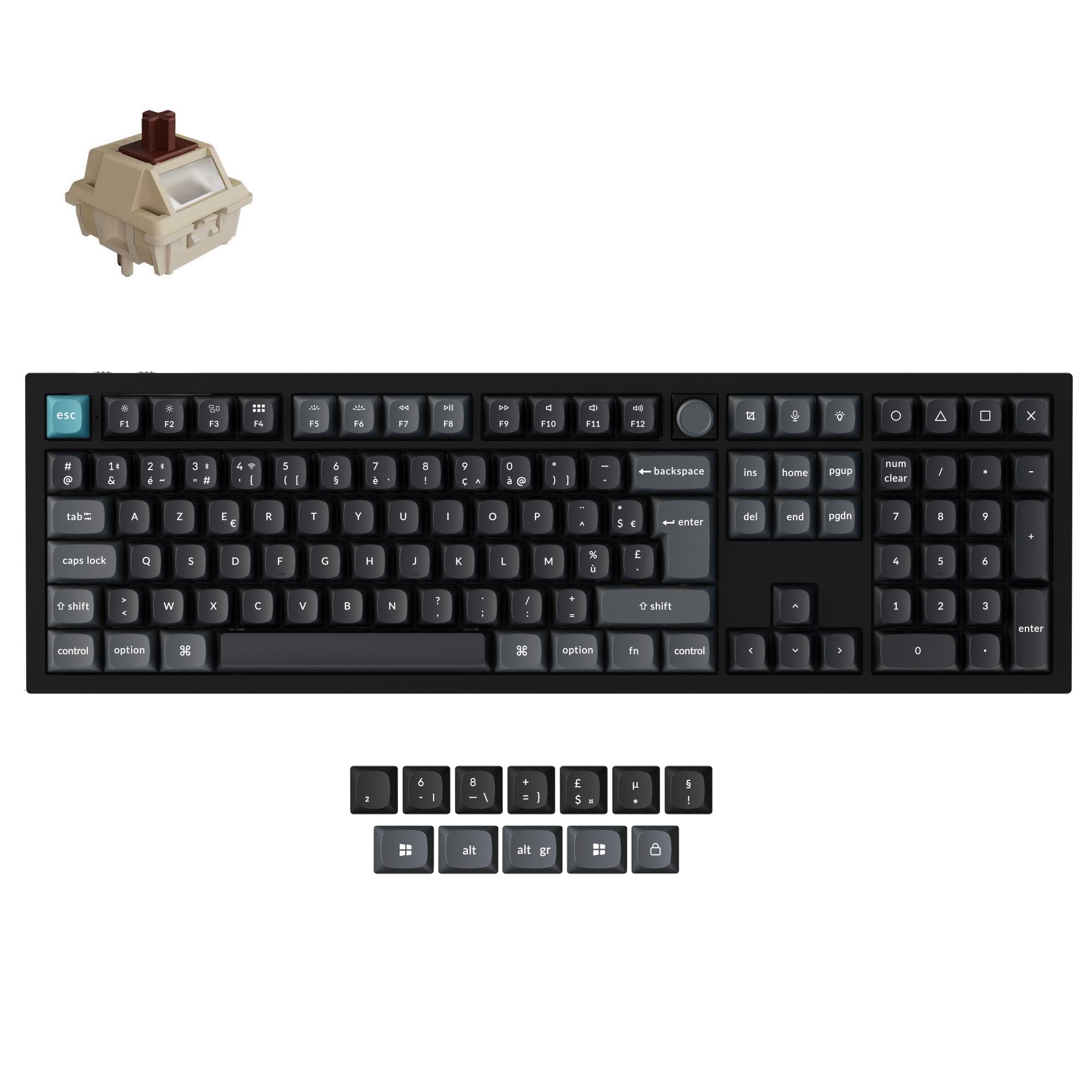 Keychron Q6 Ultra 8K Wireless Custom Mechanical Keyboard ISO Layout Collection