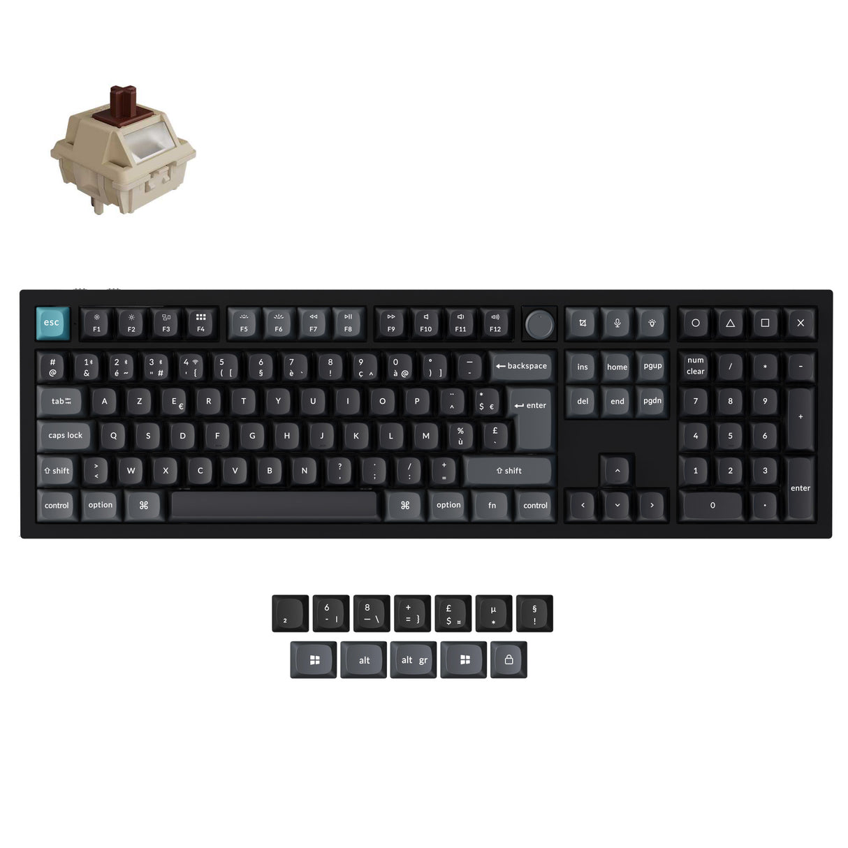 Keychron Q6 Ultra 8K Wireless Custom Mechanical Keyboard ISO Layout Collection