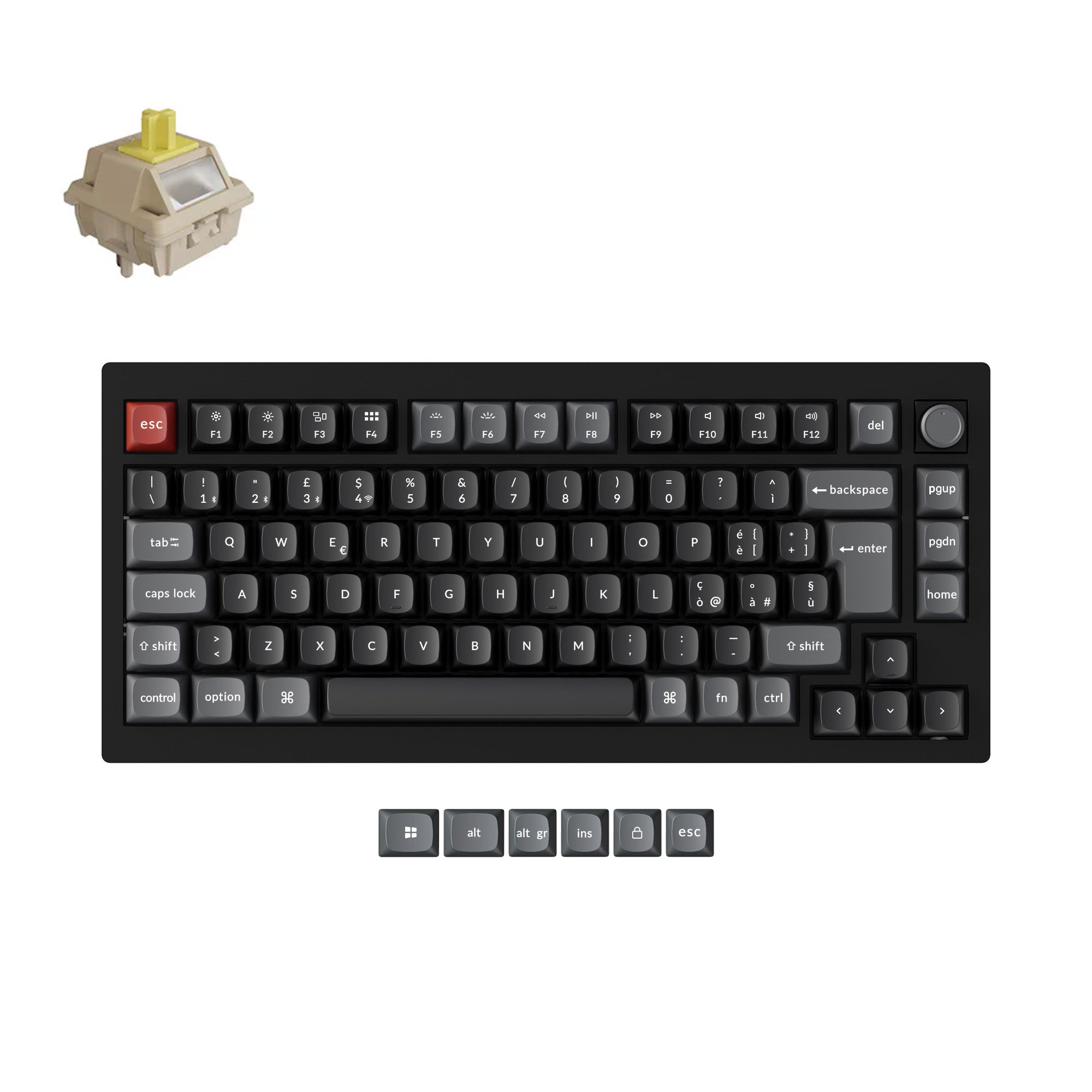 Keychron V1 Ultra 8K Draadloze Aangepaste Mechanische Toetsenbord ISO Indeling Collectie