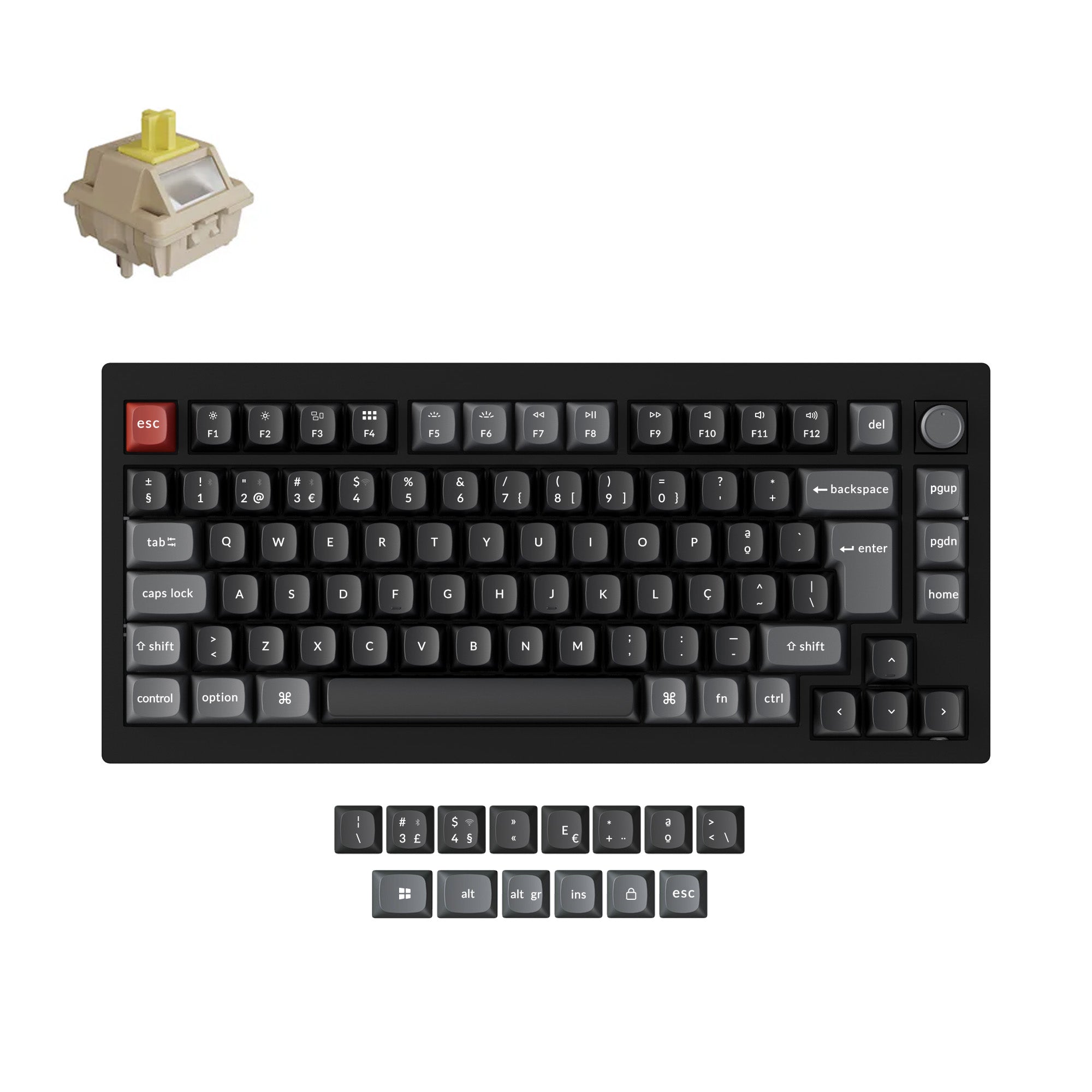 Keychron V1 Ultra 8K Draadloze Aangepaste Mechanische Toetsenbord ISO Indeling Collectie