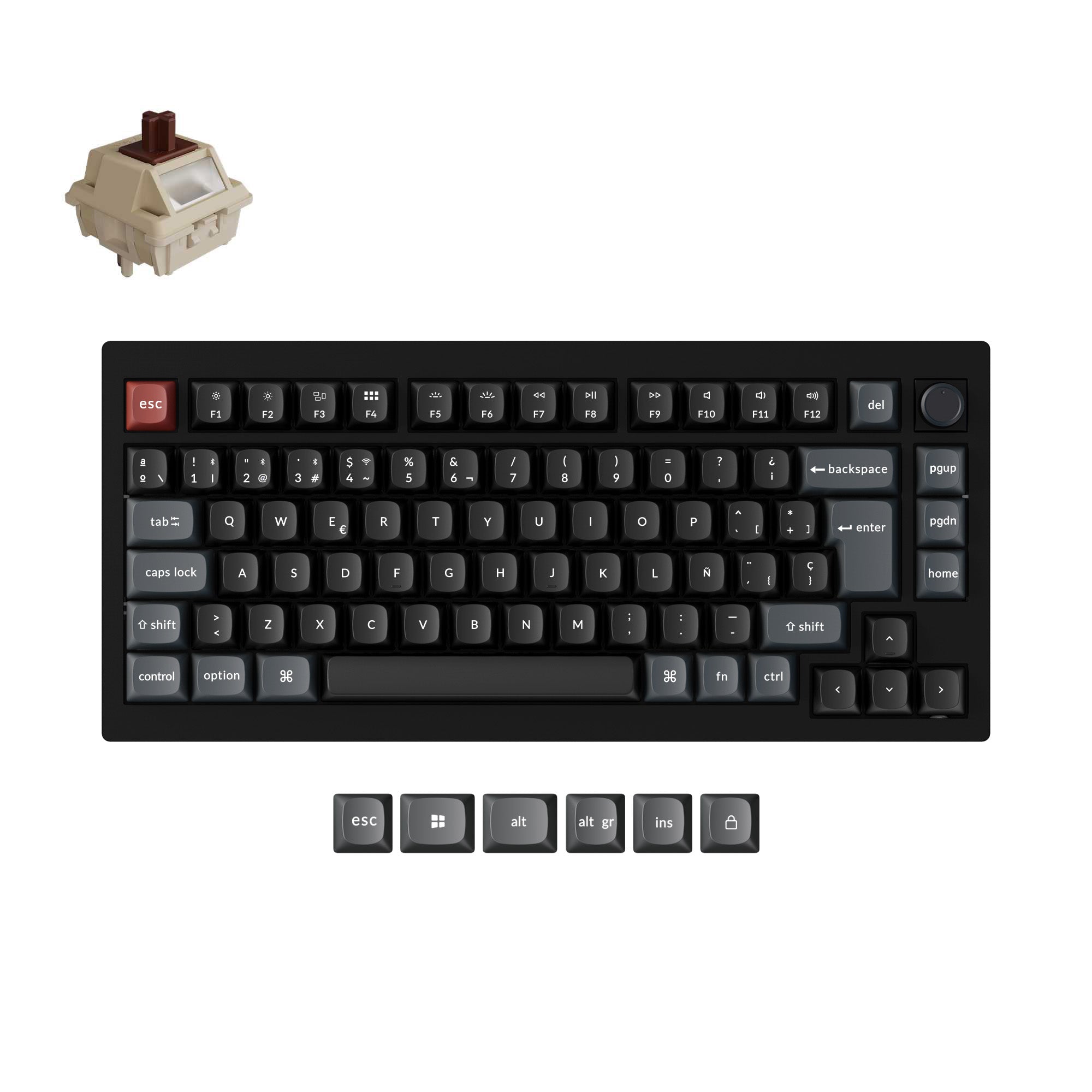 Keychron V1 Ultra 8K Wireless Custom Mechanical Keyboard ISO Layout Collection