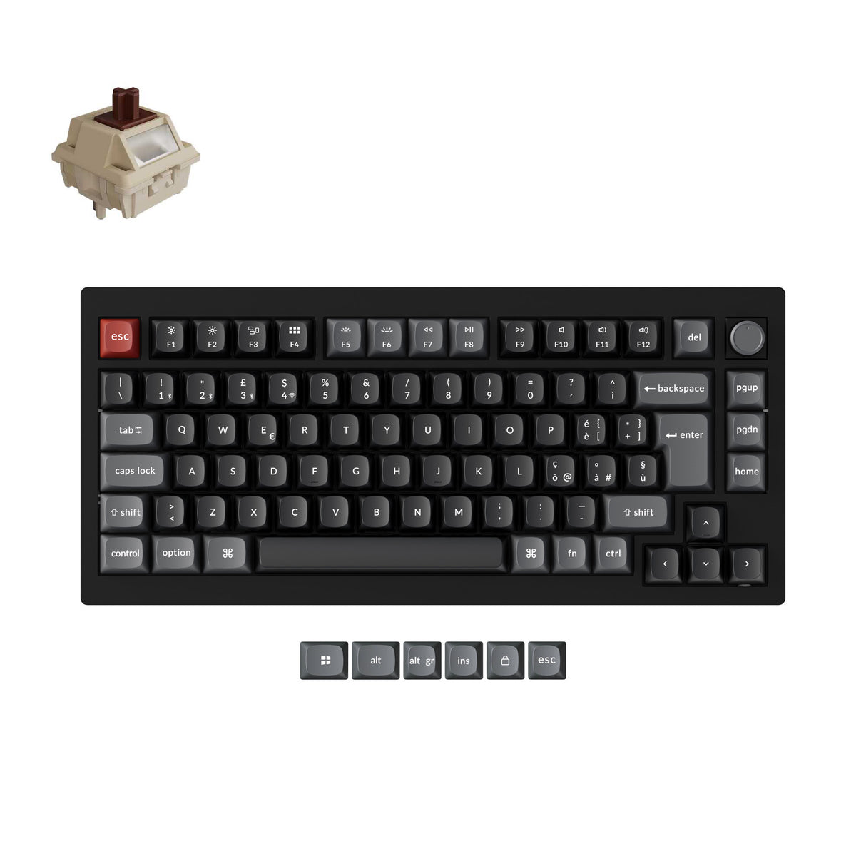 Keychron V1 Ultra 8K Wireless Custom Mechanical Keyboard ISO Layout Collection