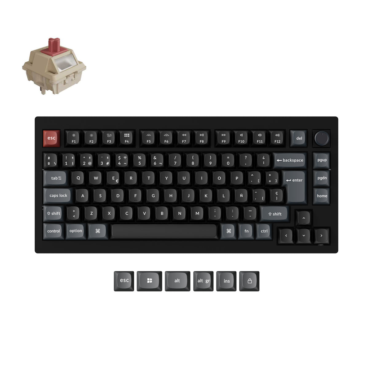 Keychron V1 Ultra 8K Wireless Custom Mechanical Keyboard ISO Layout Collection
