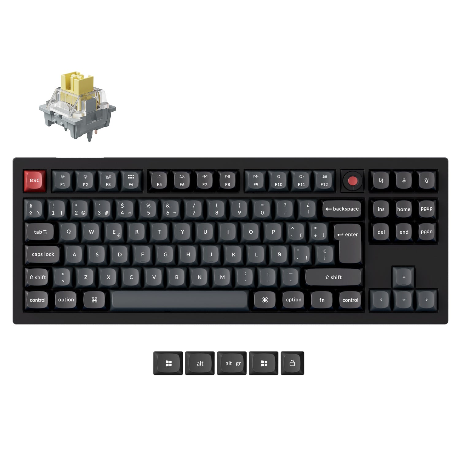 Keychron V3 8K QMK Bedrade Aangepaste Mechanische Toetsenbord (US ANSI Indeling)