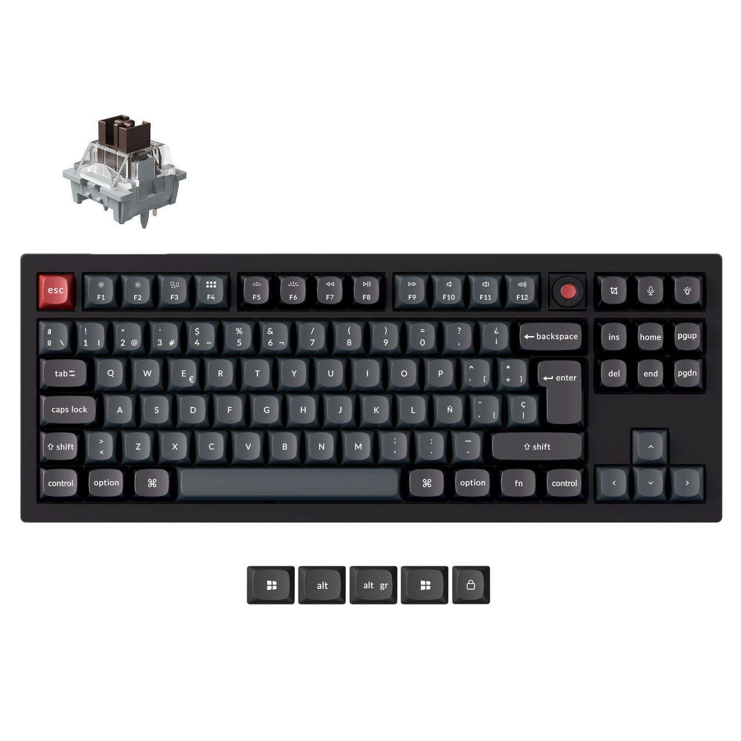 Keychron V3 8K QMK Bedrade Aangepaste Mechanische Toetsenbord (US ANSI Indeling)
